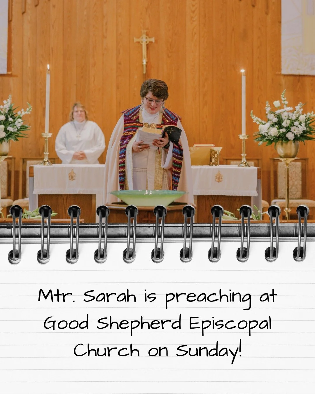 Come hang out at Good Shepherd Episcopal Church on Sunday morning where Mother Sarah will be preaching! Services are at 8am and 10am! #jaxcampusmin