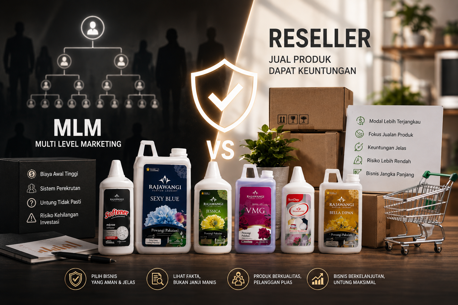 Bisnis MLM vs Reseller Produk: Bedanya Apa, dan Mana yang Lebih Aman di 2026?