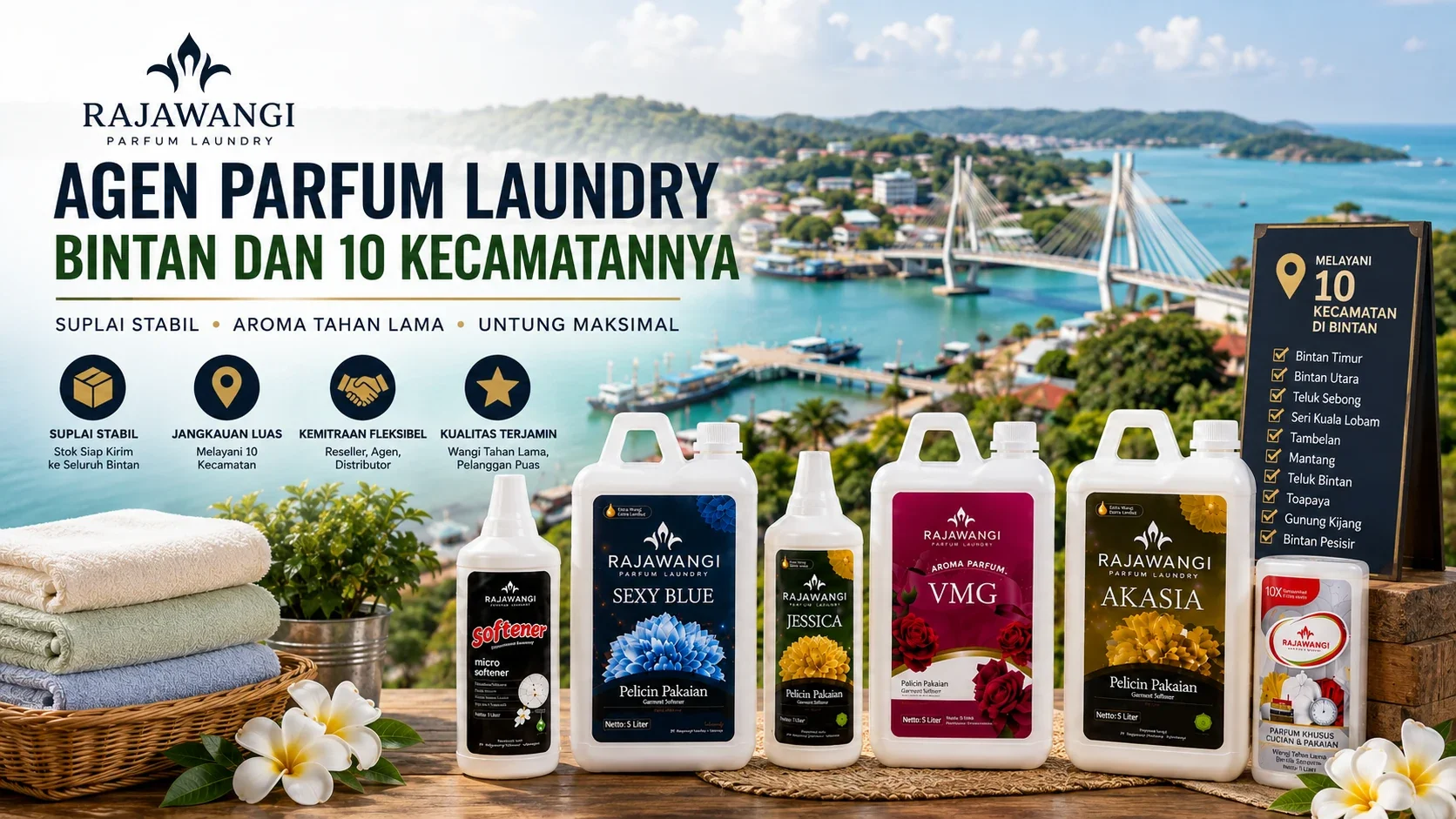 Agen Parfum Laundry Bintan dan 10 Kecamatannya