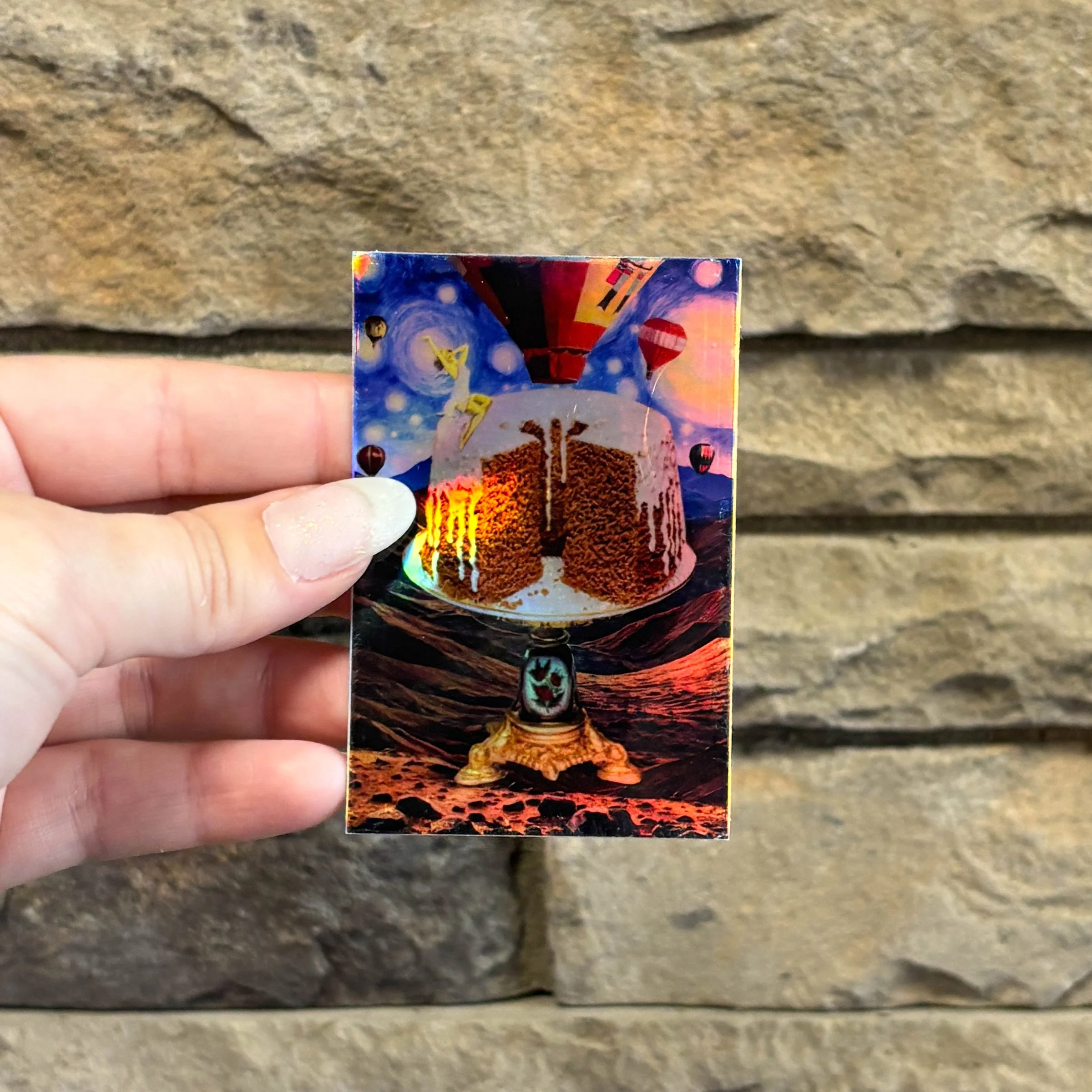 Holographic Starry Cake Sticker