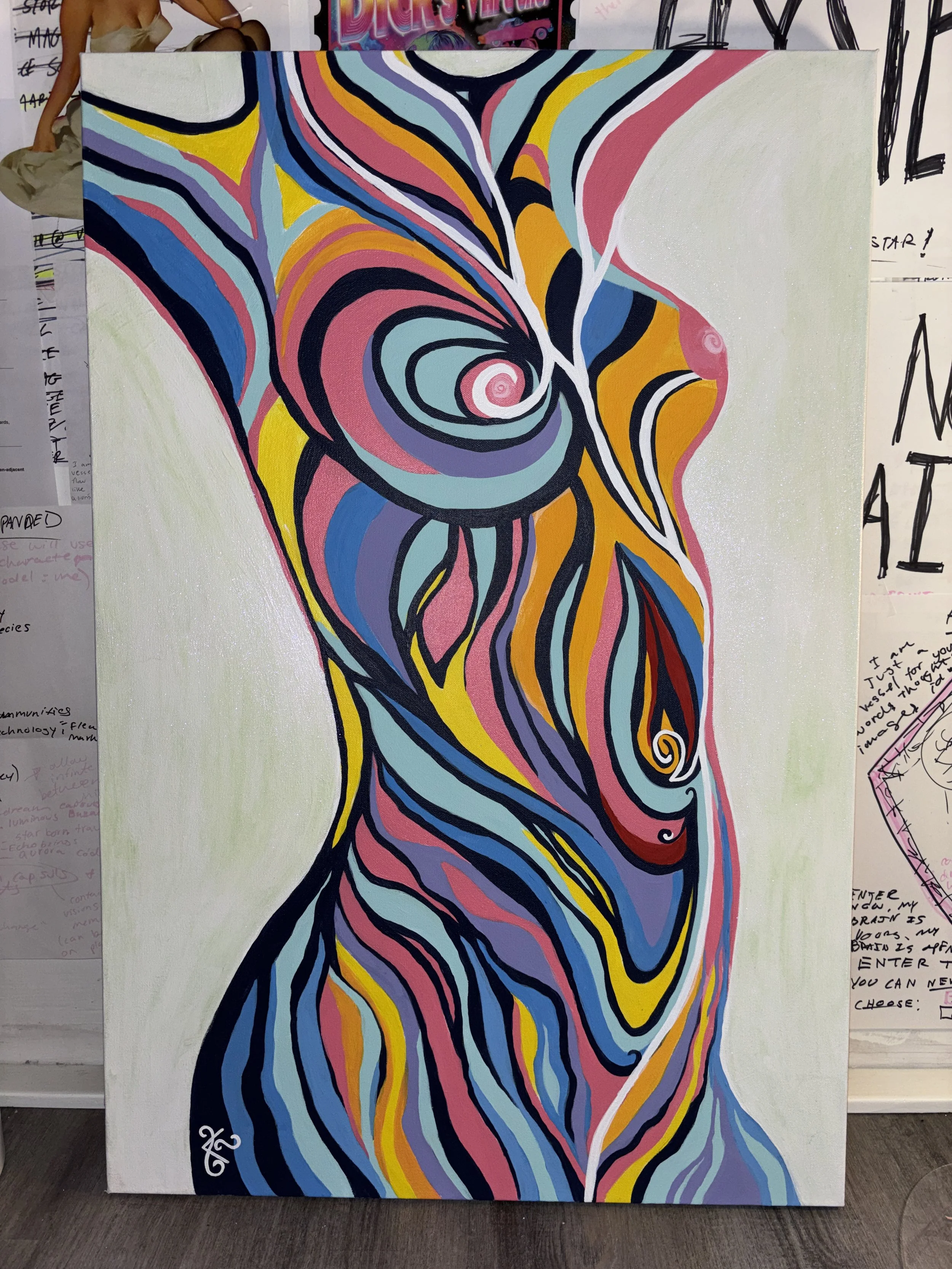 hand painted, body painting of beautful women