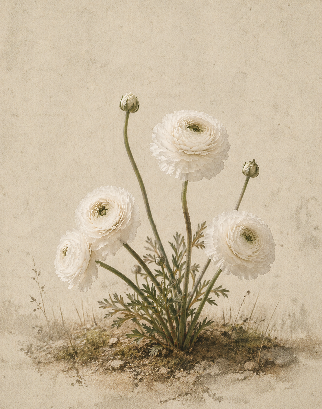 Ranunculus Elegance Bianco