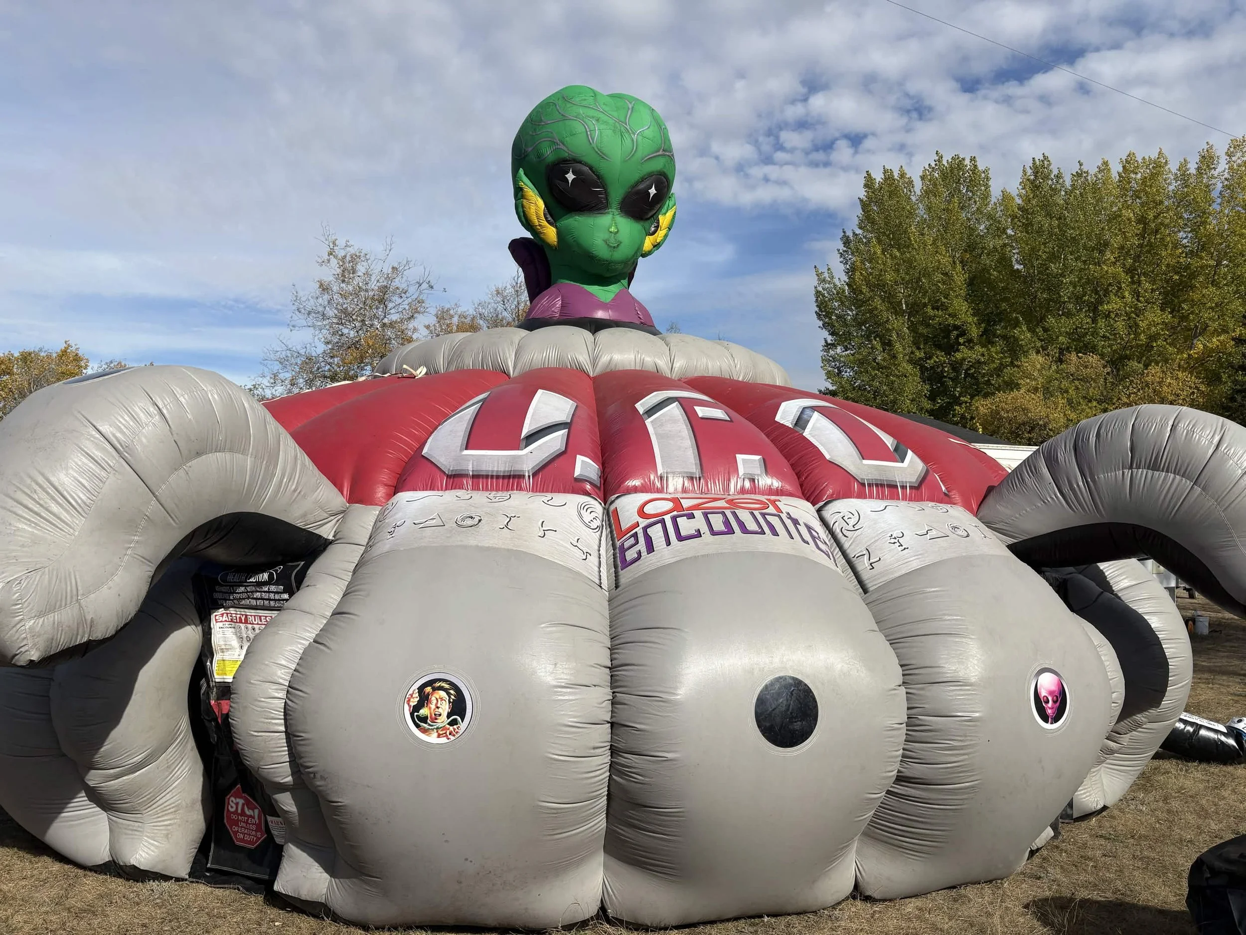 inflatable UFO laser tag saskatoon