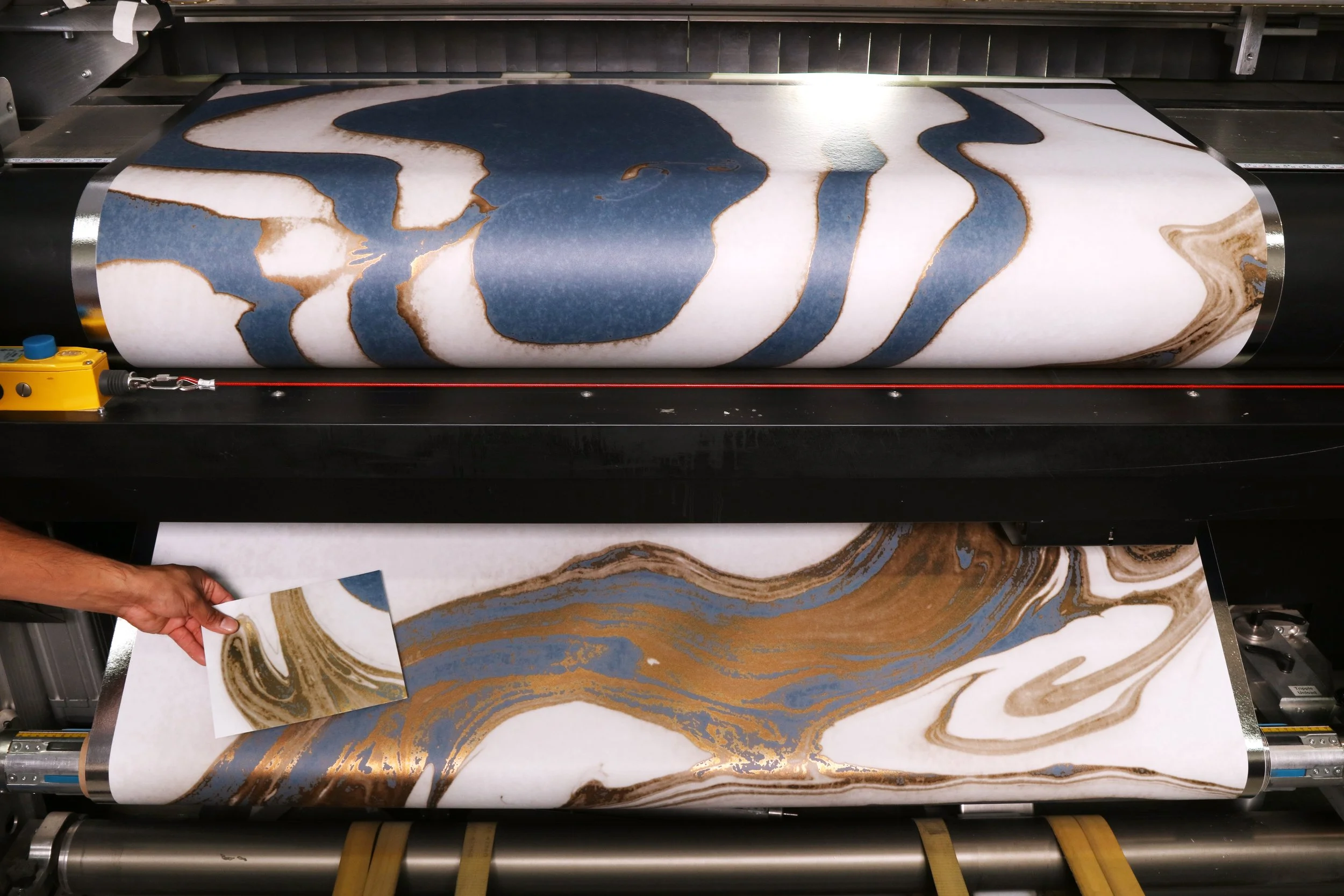 Final artwork printing as a mural.