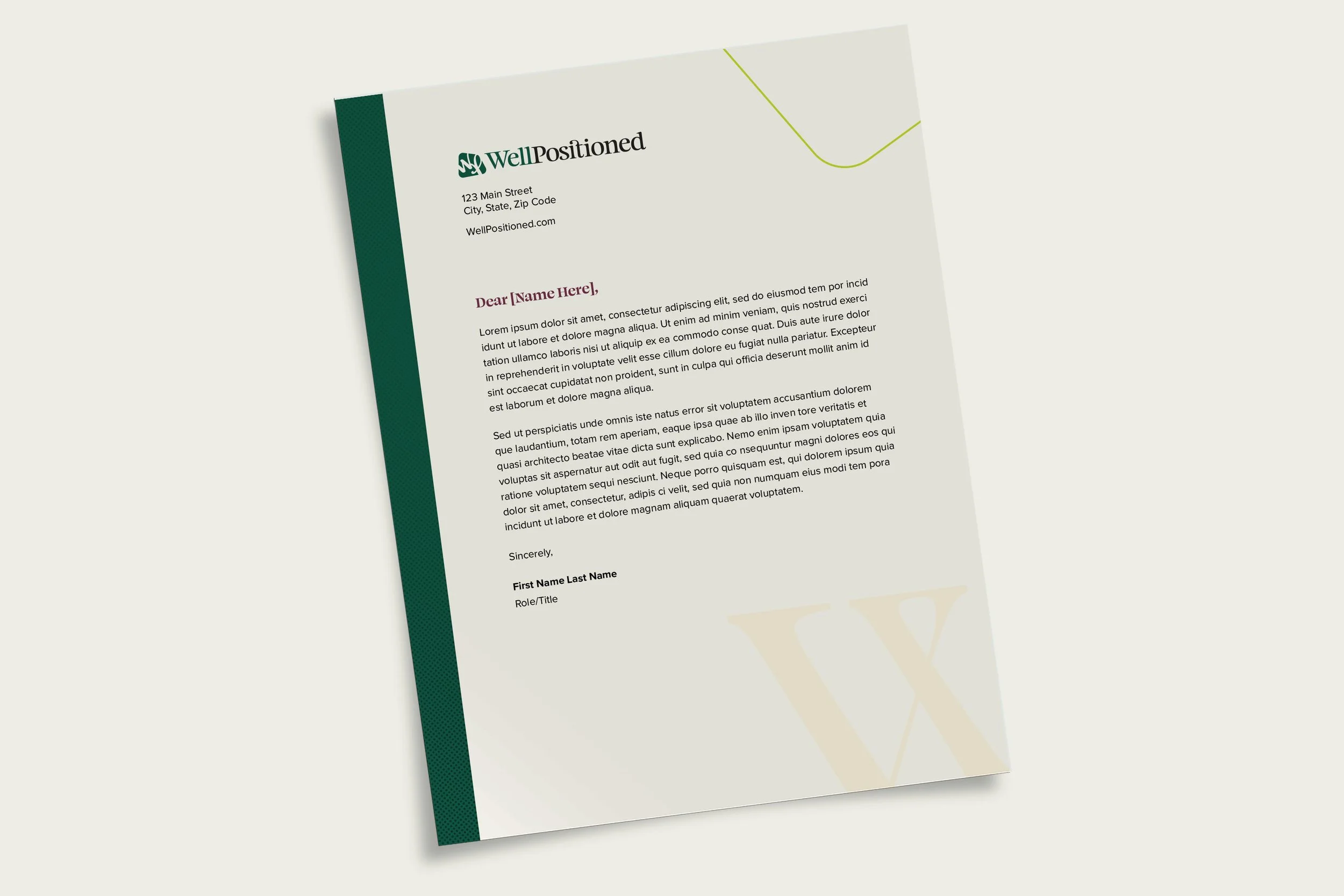 Letterhead | Created in Indesign