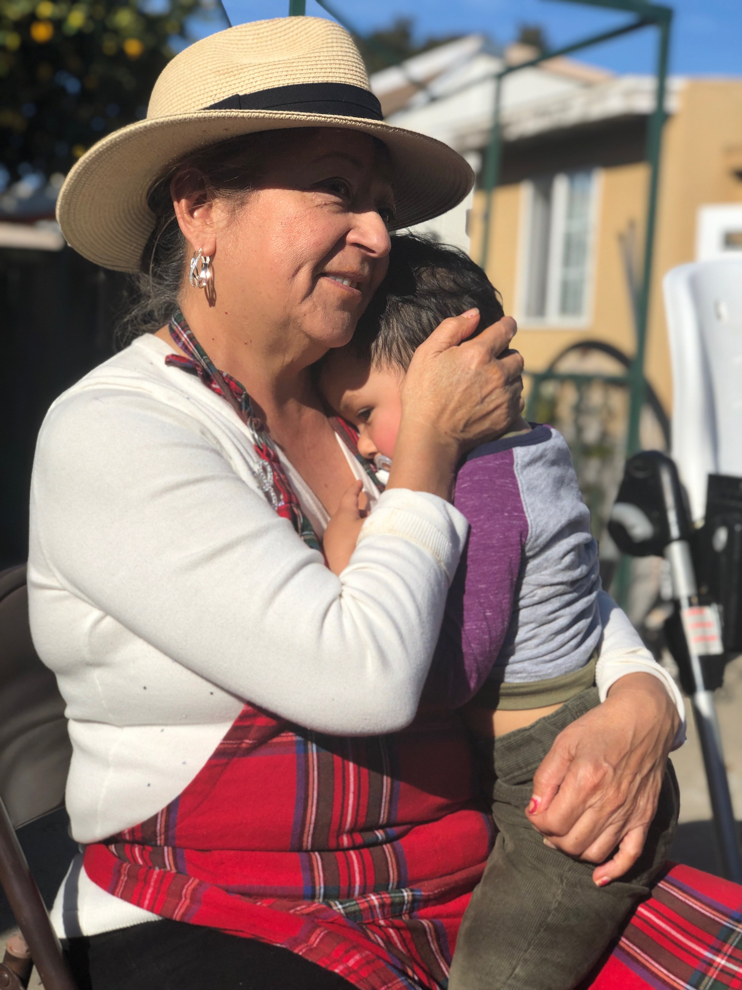 Present with my Grandson