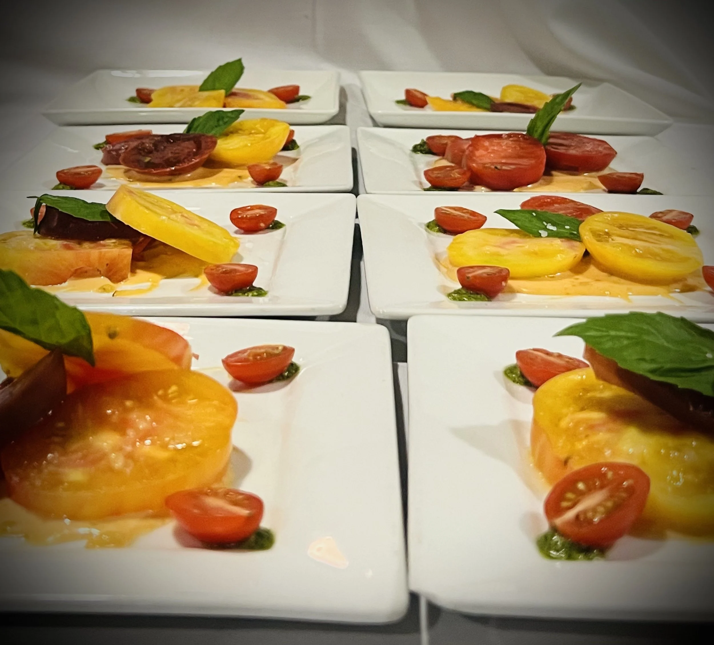 Heirloom tomato salads