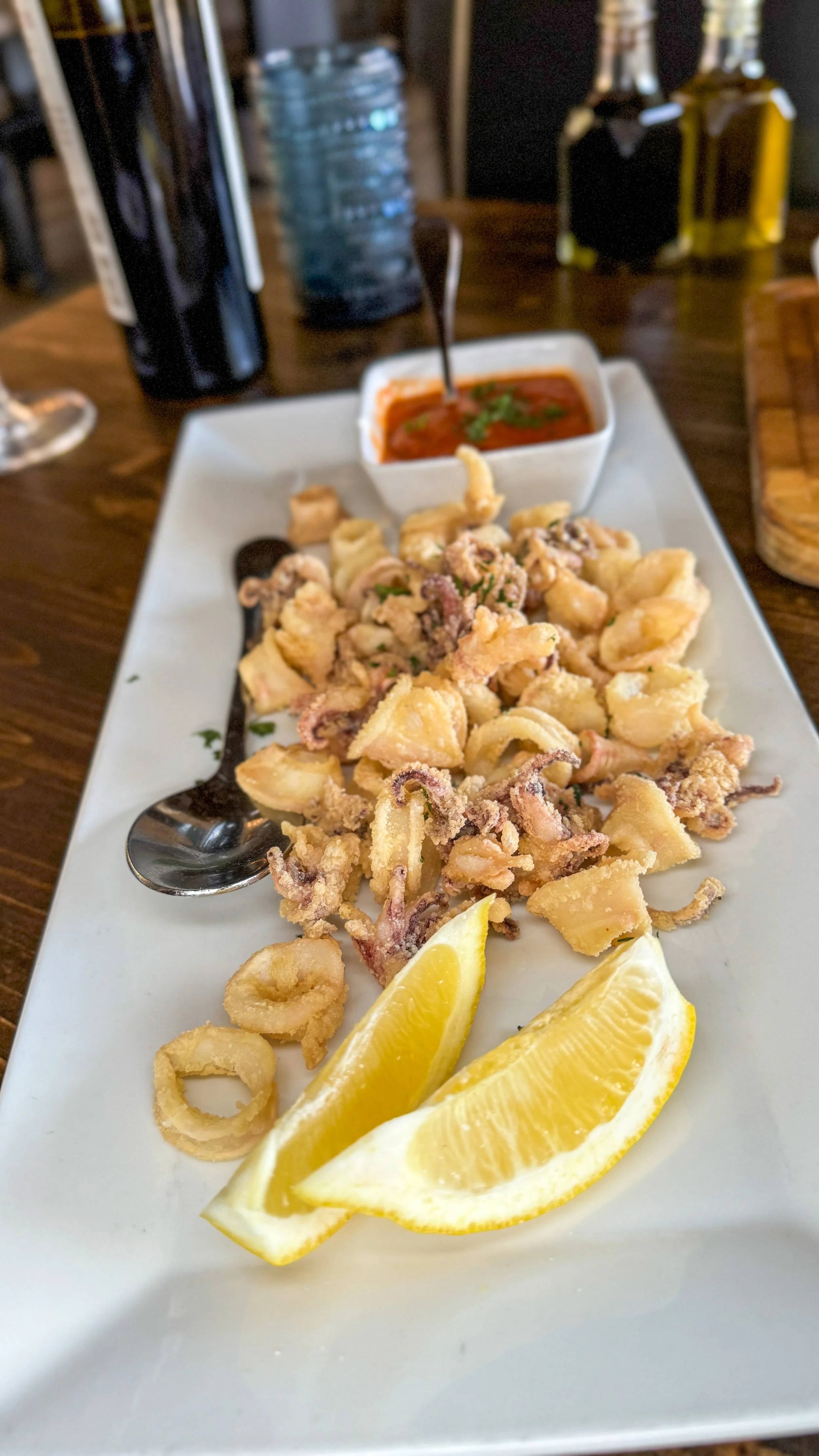 Calamari served with house made marinara sauce