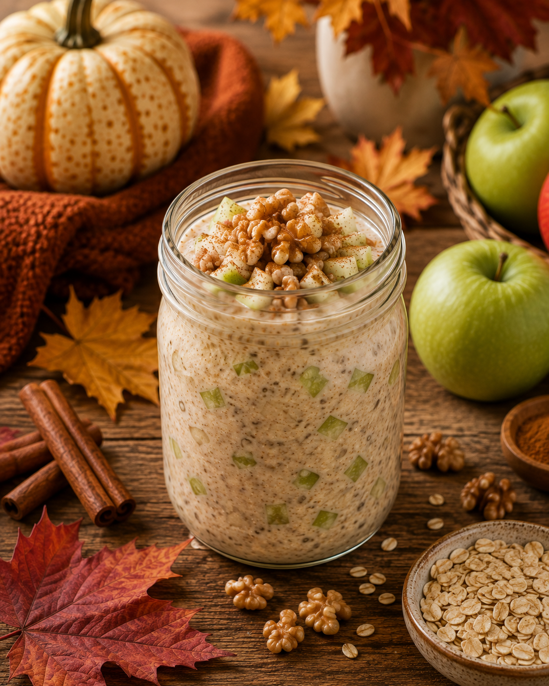 Apple Pie Overnight Oats