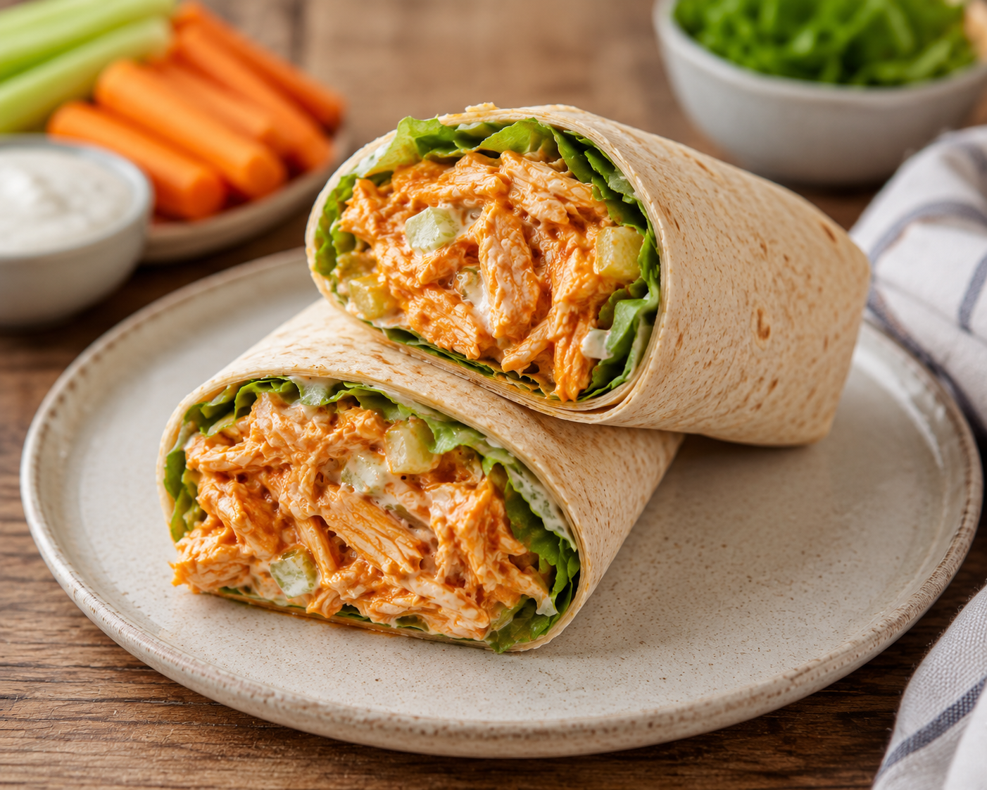 Buffalo Chicken Salad Wrap