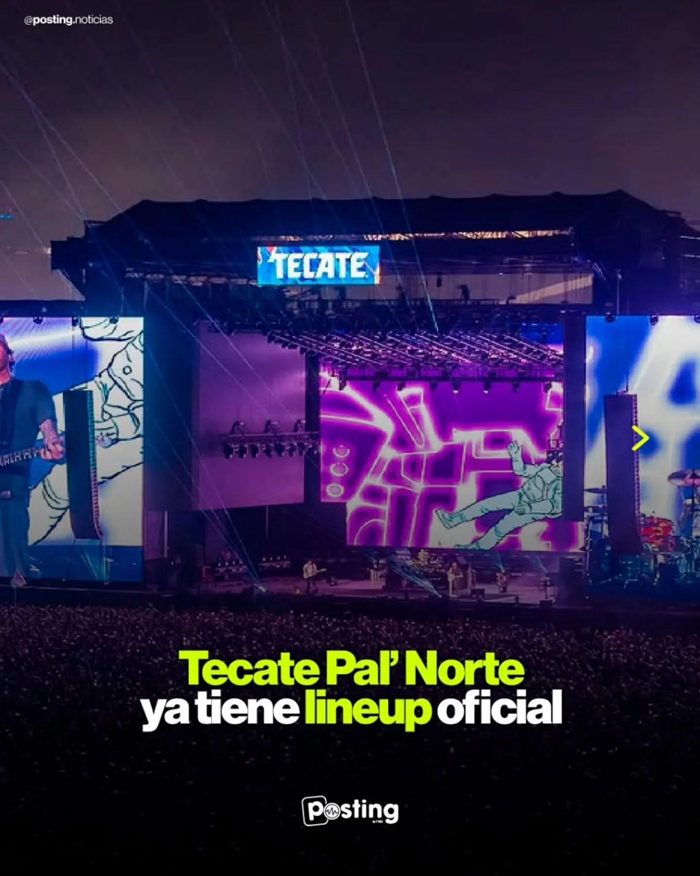 Ya hay cartel oficial de Tecate Pal Norte 2026 👀✨

📅 27, 28 y 29 de marzo &ndash; Parque Fundidora, Monterrey

Artistas como Tyler, The Creator &bull; Interpol &bull; Deftones &bull; Morat &bull; Jackson Wang &bull; Myke Towers &bull; Guns N&rsquo;