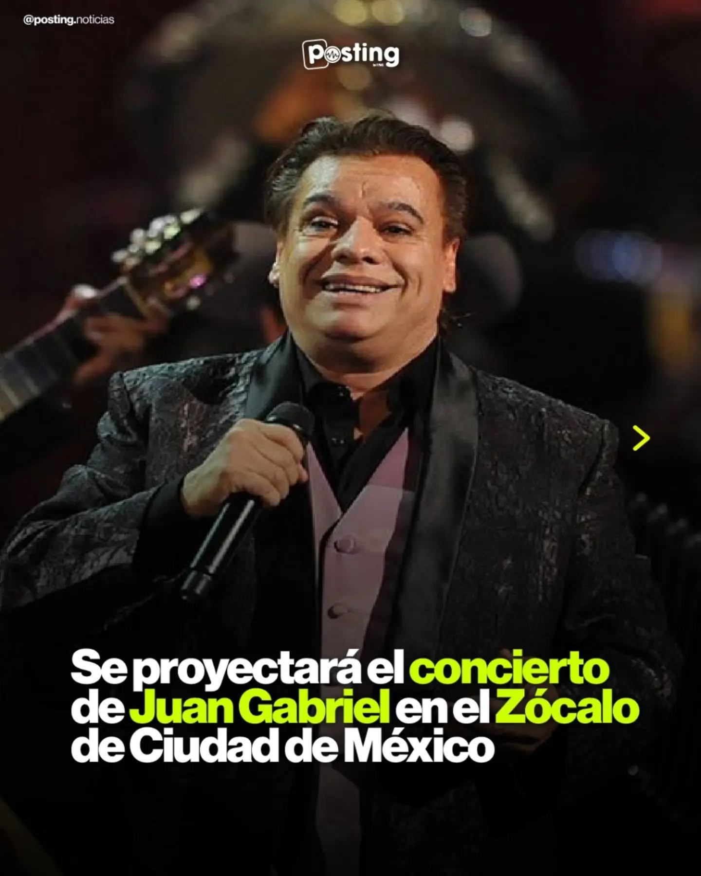Juan Gabriel vuelve al Z&oacute;calo&hellip; como nunca antes.

Este 8 de noviembre a las 8 PM, vive la proyecci&oacute;n especial de su primer concierto en Bellas Artes en la Plaza de la Constituci&oacute;n.
Un homenaje &uacute;nico al Divo de Ju&aa