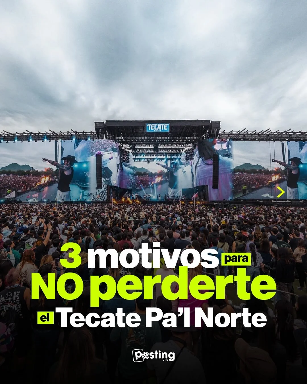 🦁 Tecate Pal Norte 2026 se acerca 🦁

El Tecate Pa&rsquo;l Norte es mucho m&aacute;s que un festival: es un punto de encuentro para sonidos de todo el mundo 🌍, experiencias que se viven de principio a fin y un venue que se convierte en parte del sh
