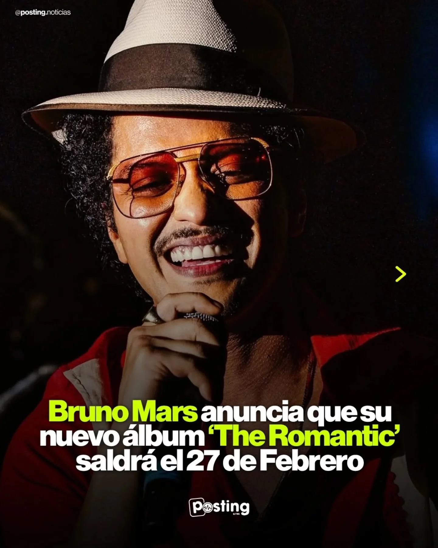 ❤️&zwj;🔥 Bruno Mars regresa con un nuevo &aacute;lbum ❤️&zwj;🔥

Bruno Mars confirm&oacute; oficialmente que su nuevo &aacute;lbum ver&aacute; la luz el 27 de febrero 🔥💿
Despu&eacute;s de tanta espera, nueva m&uacute;sica, nuevos ritmos y ese esti
