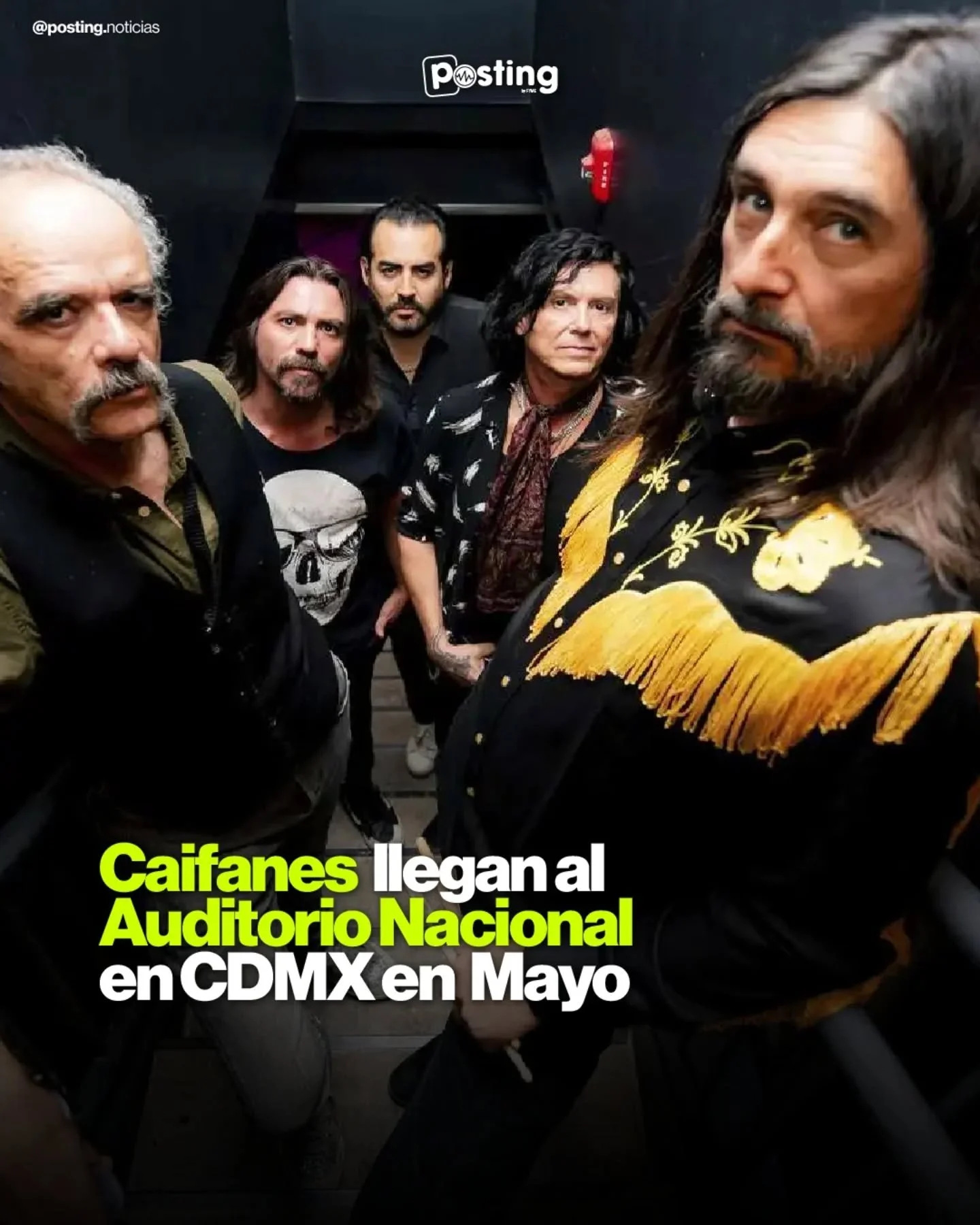 🎶 &iexcl;Caifanes regresa a la CDMX! 🎤🔥
La ic&oacute;nica banda mexicana estar&aacute; en el Auditorio Nacional de la Ciudad de M&eacute;xico el pr&oacute;ximo 30 de mayo, ofreci&eacute;ndonos una noche inolvidable de rock en vivo. 🇲🇽🎵

🗓️ Pre
