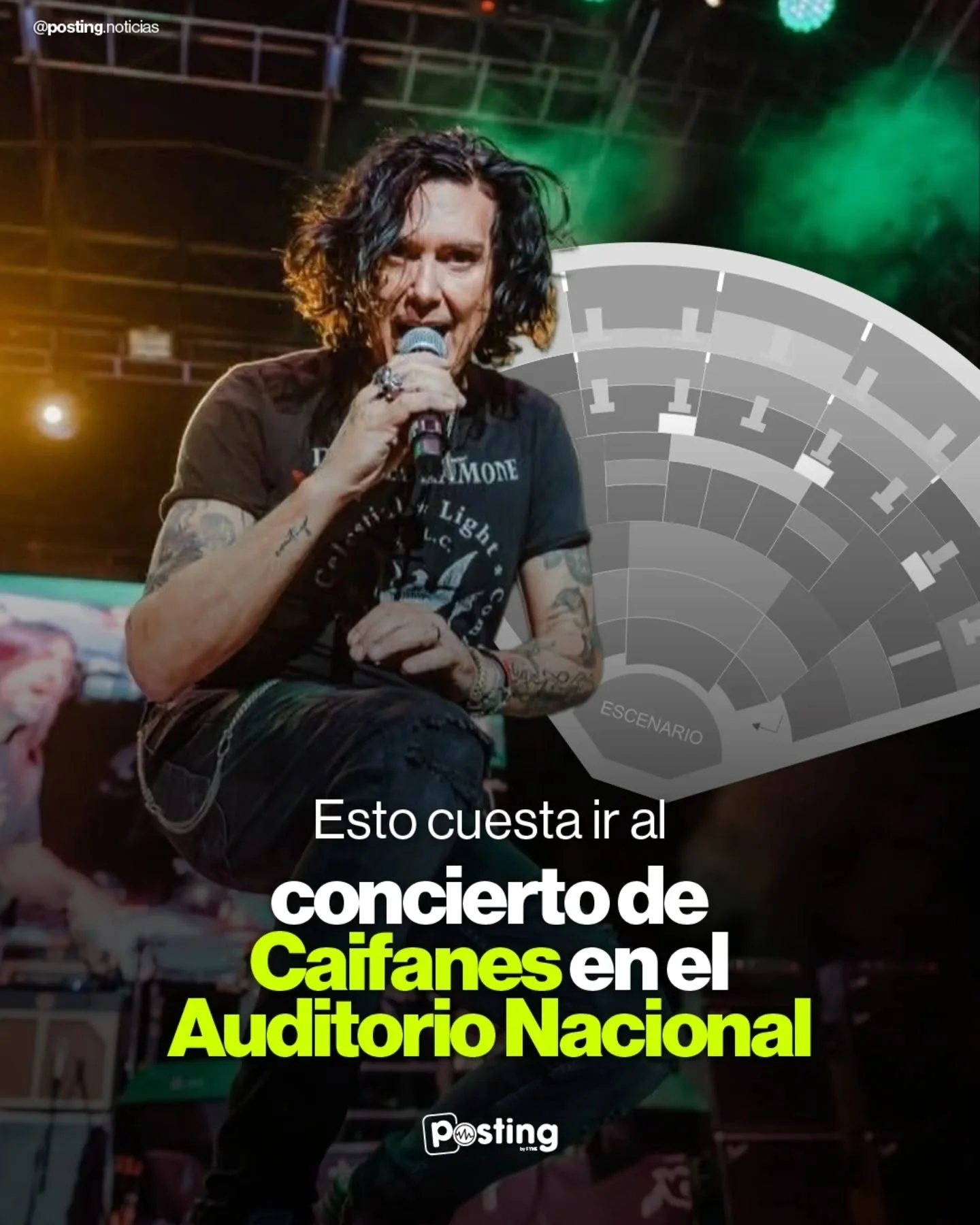 Esto cuesta ir a ver a Caifanes 🎤🔥

La ic&oacute;nica banda mexicana estar&aacute; en el Auditorio Nacional de la Ciudad de M&eacute;xico el pr&oacute;ximo 30 de mayo, ofreci&eacute;ndonos una noche inolvidable de rock en vivo. 🇲🇽🎵

🎫 Venta gen