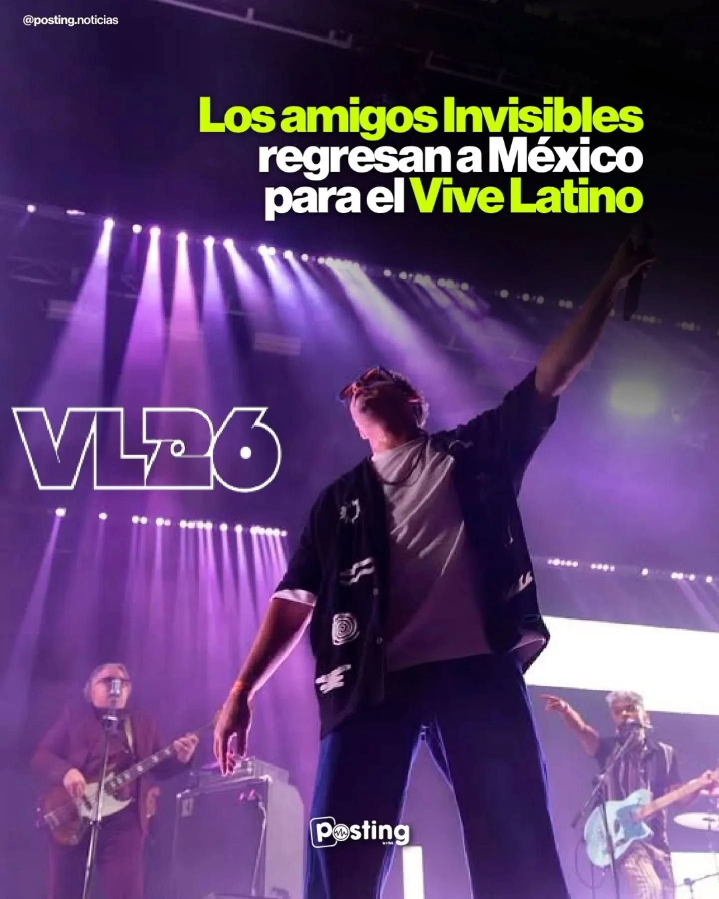 🕺 &iexcl; @amgsinvisibles llegan al Vive Latino 2026! 🕺

La fiesta est&aacute; asegurada porque Los Amigos Invisibles se presentar&aacute;n este 14 de marzo en el Vive Latino 2026, listos para poner a bailar a todo el p&uacute;blico con su inconfun