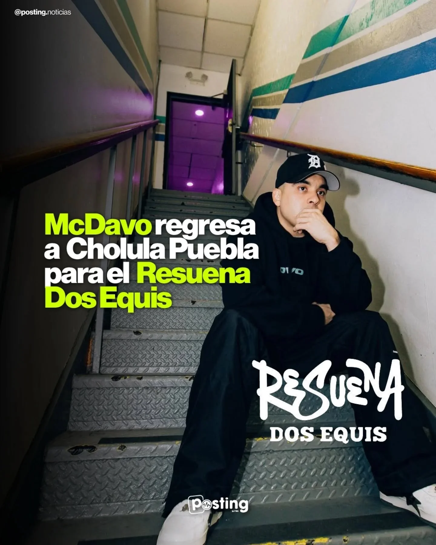 🔥 Desde Monterrey Mc Davo llegar&aacute; a Resuena Dos Equis en Puebla 🔥

Este pr&oacute;ximo 21 de marzo, Foro Cholula recibir&aacute; una de las voces del rap mexicano m&aacute;s importantes de todos los tiempos. Mc Davo llegar&aacute; a ponerle 