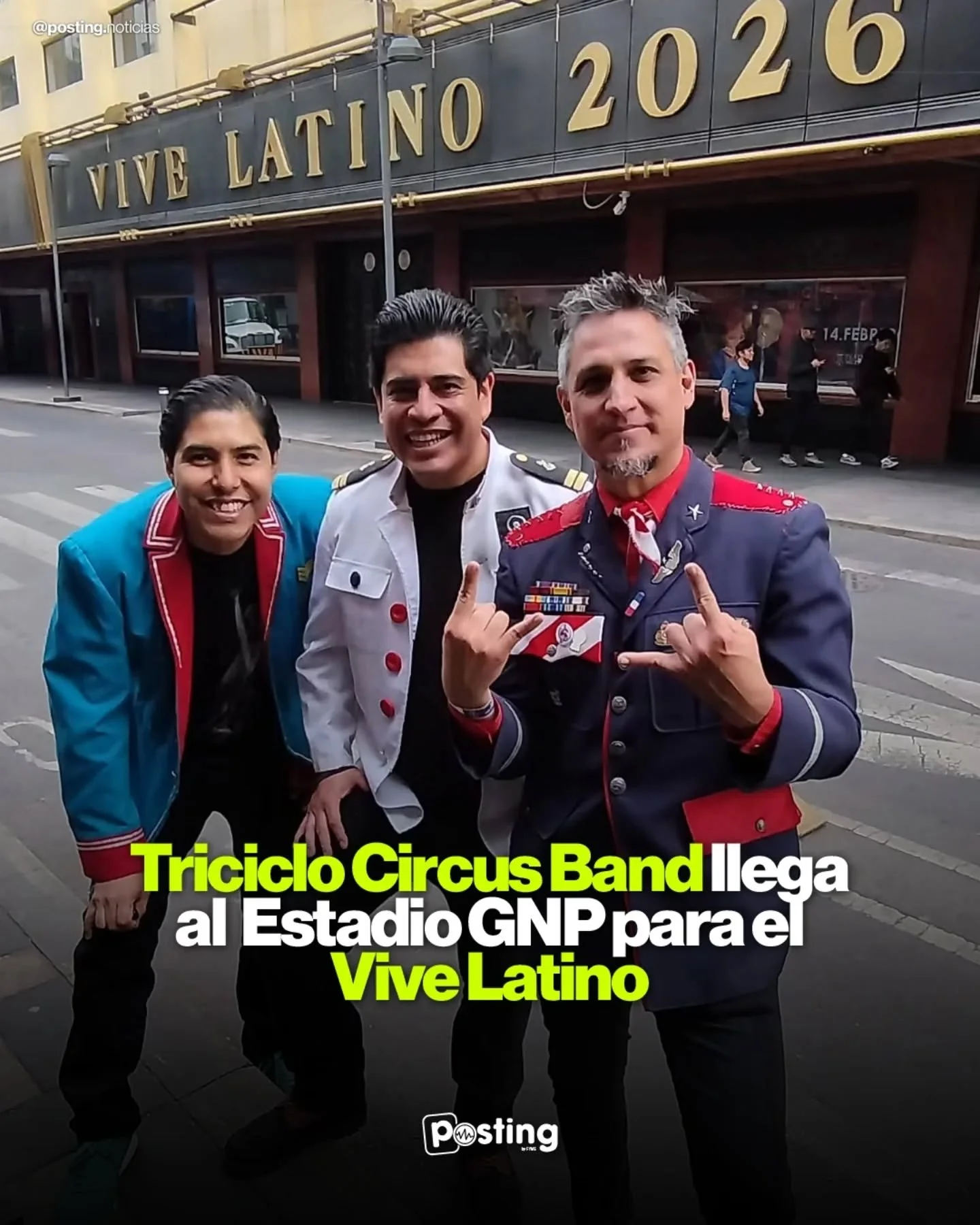 🎤 Triciclo Circus Band llega al Estadio GNP Seguros 🎤

Vive latino se acerca y t&uacute; no te lo puedes perder. Este 15 de marzo Triciclo Circus Band se presentar&aacute;n uno de los festivales latinos m&aacute;s importantes de la capital mexicana