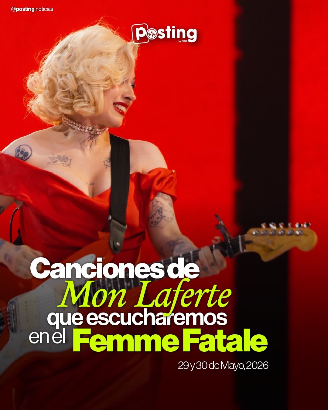 10 canciones de @monlaferte que podr&iacute;amos escuchar en el Femme Fatale Tour 🖤✨

Desde himnos que nunca faltan hasta canciones que podr&iacute;an sorprendernos en el setlist. Si vas al concierto, prep&aacute;rate para cantar, llorar y sentir to