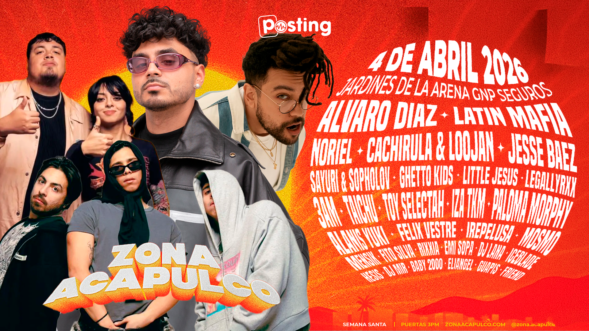 Zona Acapulco 2026 anuncia su primera edición con Álvaro Díaz, Latin Mafia y más