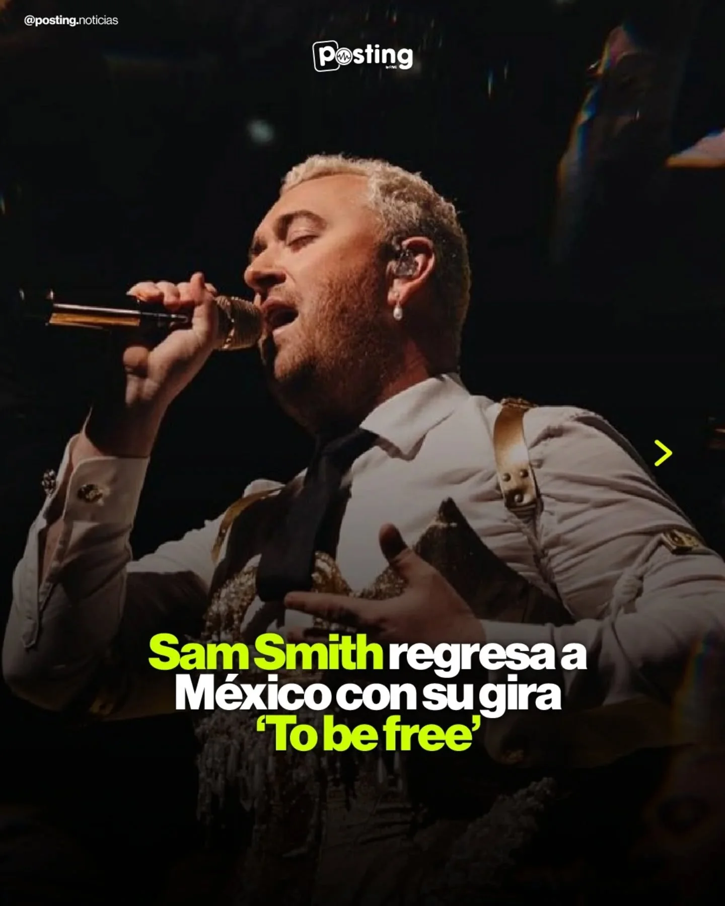 ✨🎤 La voz que emociona al mundo llega a M&eacute;xico 🎤✨

Sam Smith presenta &ldquo;To Be Free: Mexico City&rdquo;, una serie de noches &uacute;nicas en el majestuoso Auditorio Nacional 🖤

📅 17, 18, 20 y 21 de agosto

Prep&aacute;rate para vivir 