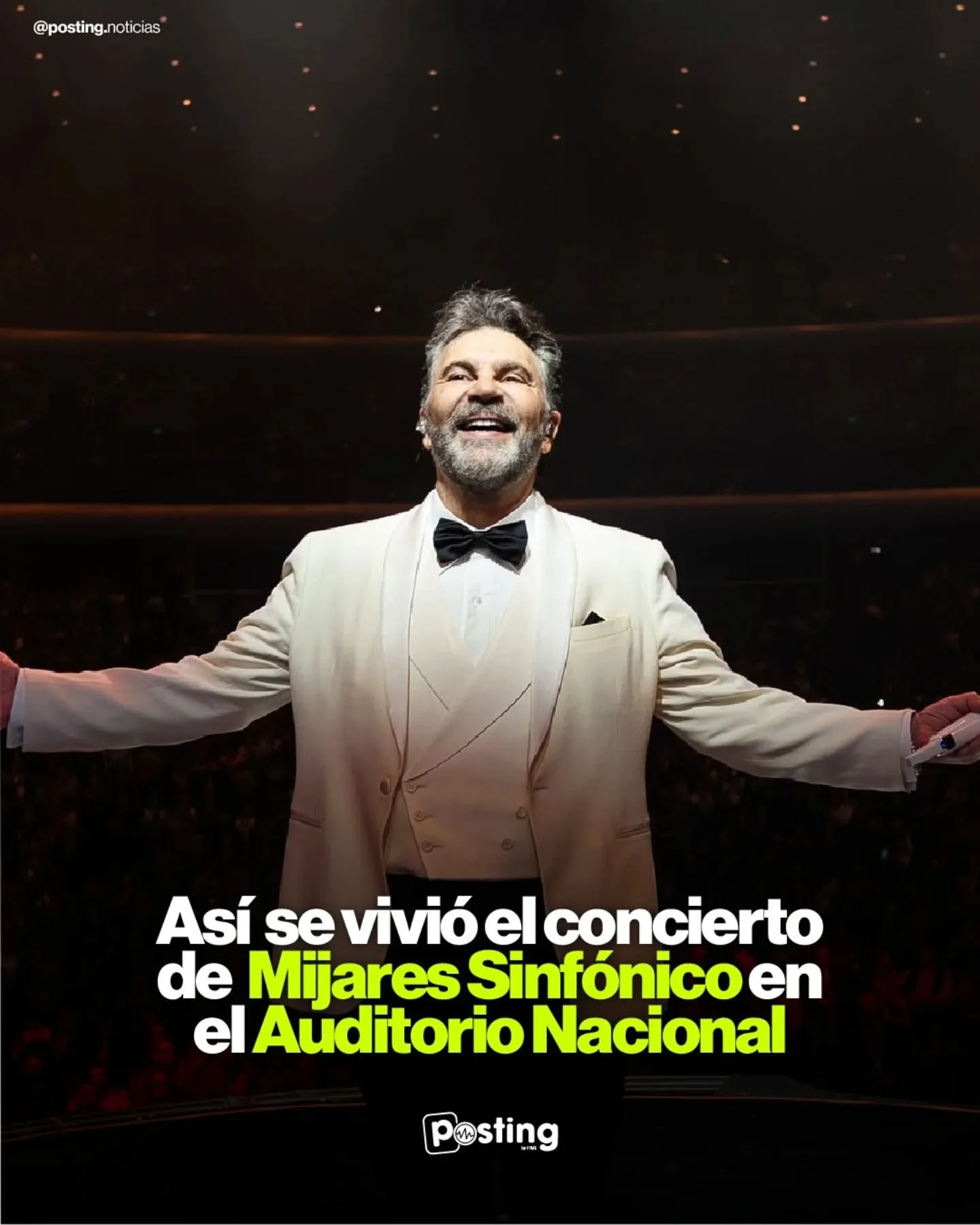 ✨ Mijares Sinf&oacute;nico ✨

As&iacute; se vivi&oacute; la primer fecha de Mijares Sinf&oacute;nico en el Auditorio Nacional, haciendo un SOLD OUT en el recinto, todos pudieron disfrutar de una gran orquesta que hizo que se erizara la piel de todos 