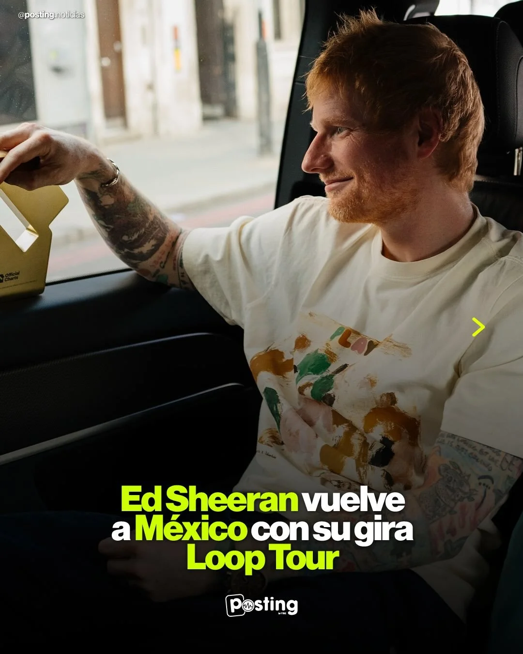 ✨ &iexcl;Loop Tour llega con Ed Sheeran a Ciudad de M&eacute;xico! ✨

Atenci&oacute;n CDMX 🇲🇽 Ya es oficial, Ed Sheeran regresa a Ciudad de M&eacute;xico en un show &uacute;nico en donde las guitarras y la voz inigualable de brit&aacute;nico 🎤

🏟