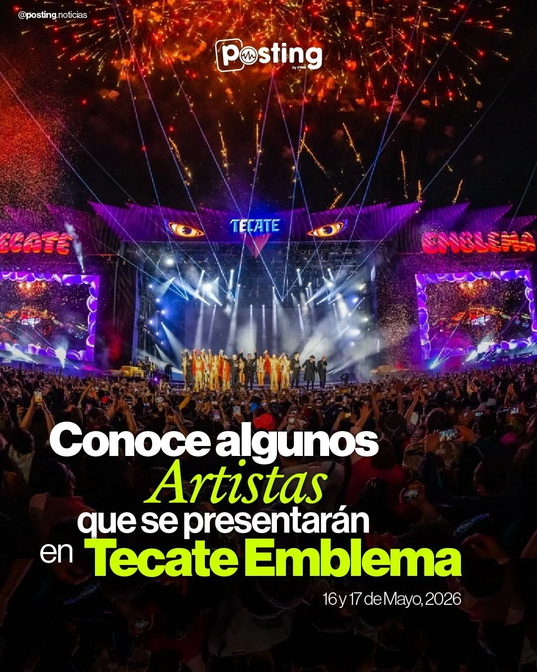 &iexcl;Faltan 15 d&iacute;as para Tecate Emblema 2026! 🦅 

Los Headliners ya est&aacute;n listos para ser de mayo un mes emblem&aacute;tico ✨ Kenia OS, Louis Tomlinson, Nsqk, Ha-Ash y RuPaul llegan al Aut&oacute;dromo Hermanos Rodr&iacute;guez &eacu