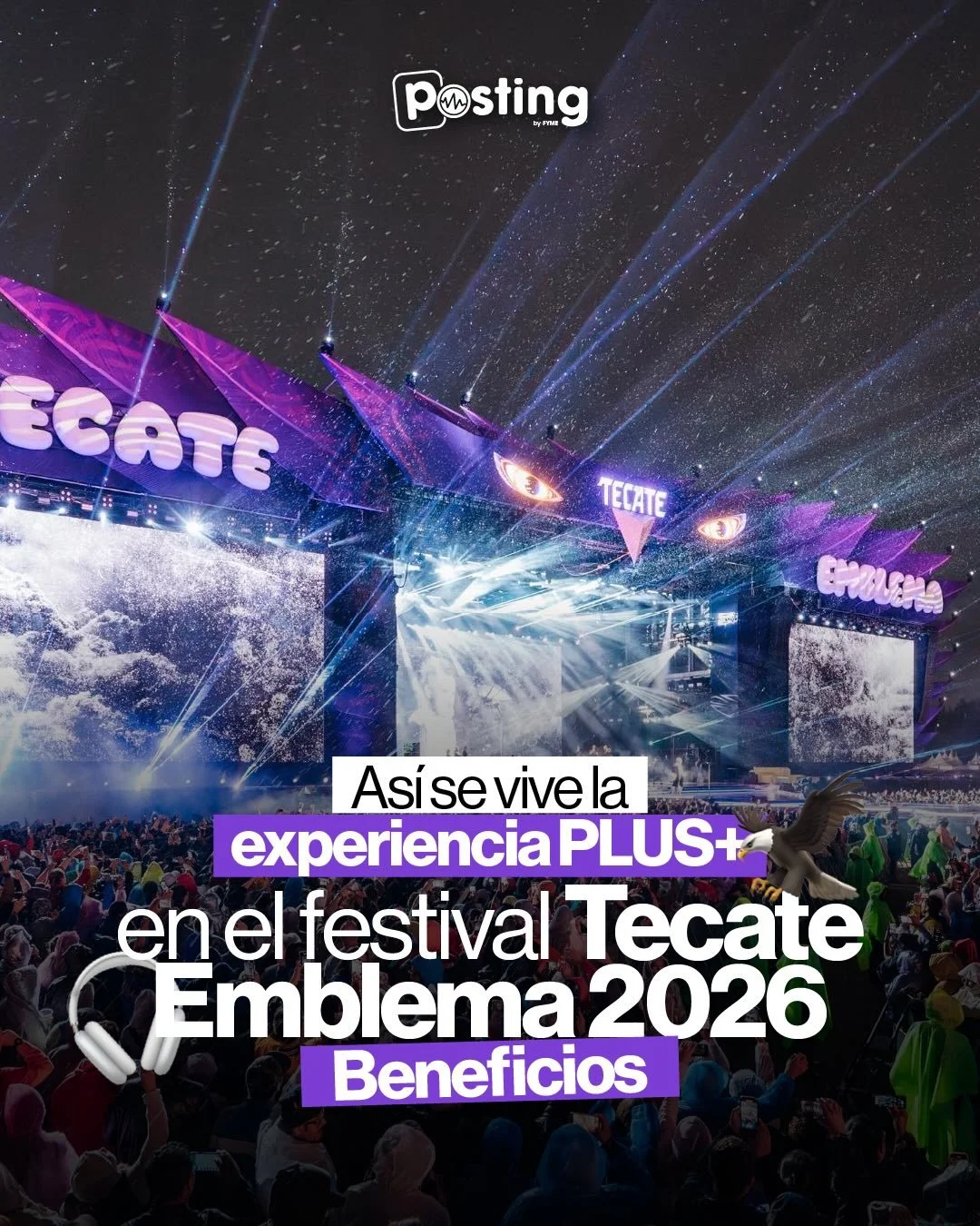 Tecate Emblema ya lleg&oacute;, pero &iquest;ya conoces su experiencia Plus+? 💜🦅

El tiempo es oro, y tu comodidad es la prioridad. Experiencia Plus+ de Tecate Emblema te ofrece menos filas, la mejor vista, y una experiencia &uacute;nica durante to
