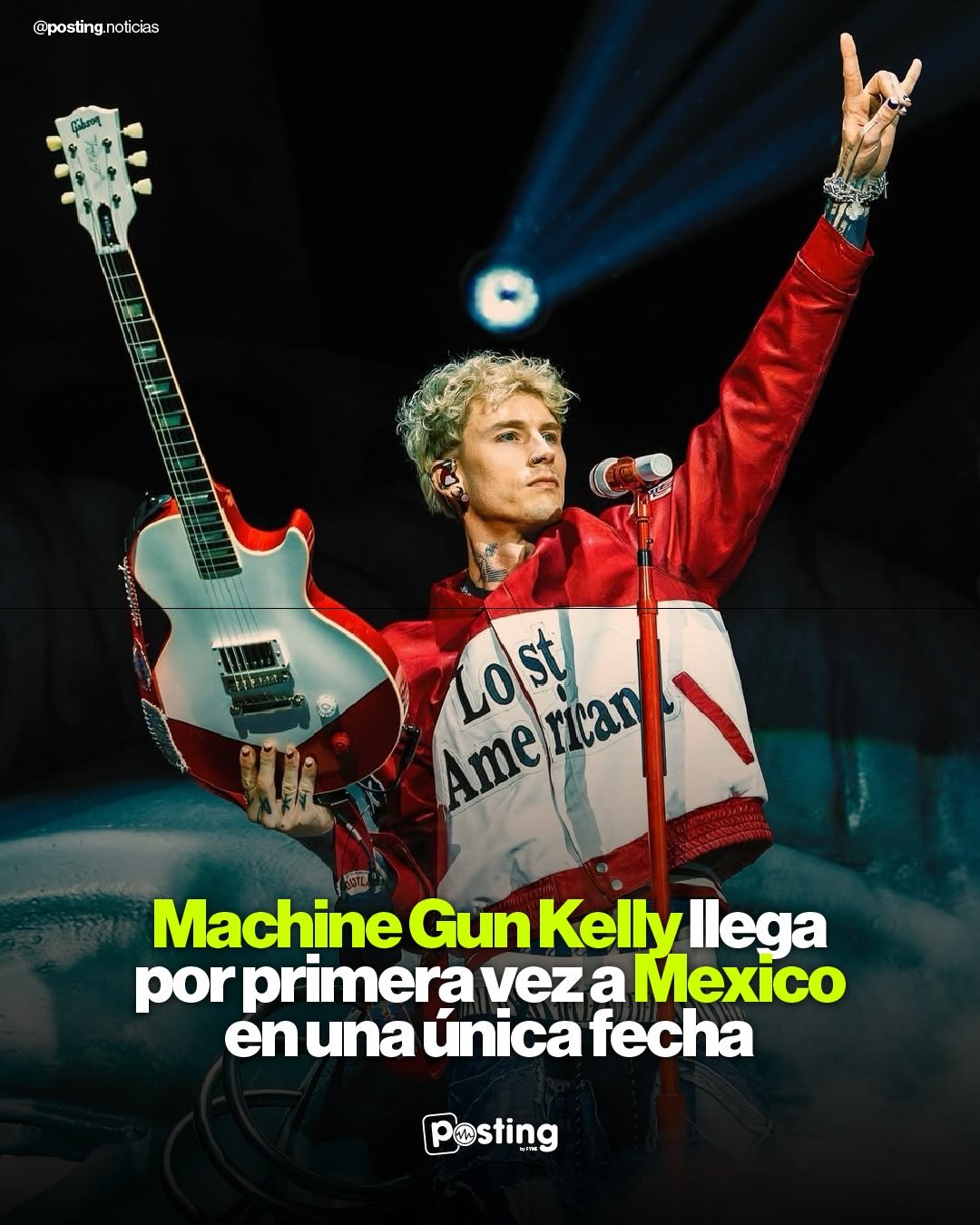 &iexcl;Es oficial! Machine Gun Kelly llegar&aacute; por primera vez a la Ciudad de M&eacute;xico 🇲🇽

🗓️ 3 de septiembre 2026 
📍Estadio Fray Nano, CDMX
🎟️ Accesos disponibles el 15 de mayo a las 11:00 AM a trav&eacute;s de FunTicket

💵 Precios c