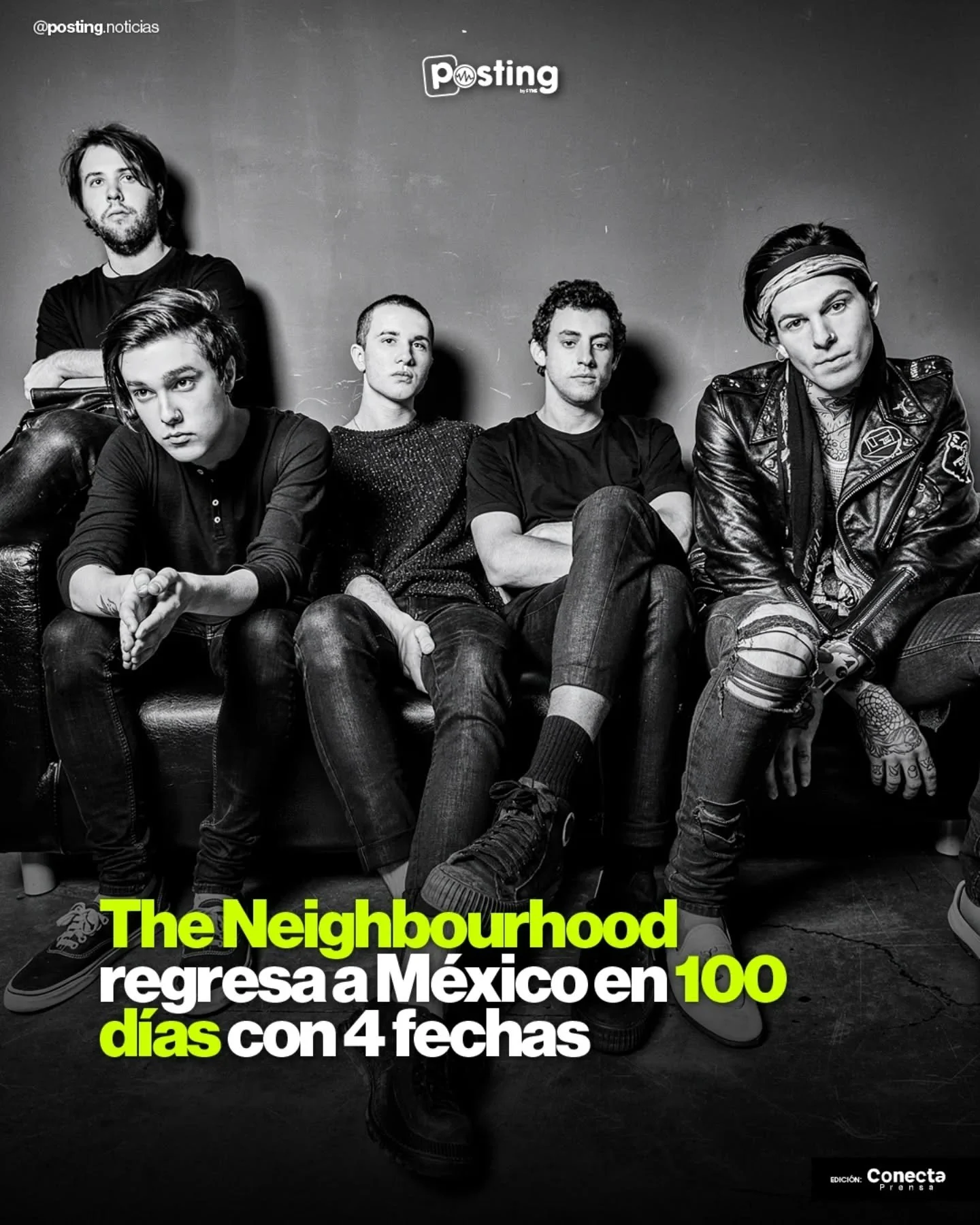 &iexcl;FALTAN EXACTAMENTE 100 D&Iacute;AS! ⏳

Parece un sue&ntilde;o en blanco y negro, pero es real. Estamos a solo 100 d&iacute;as de volver a escuchar "Sweater Weather", "Daddy Issues" y sentir la vibra &uacute;nica de The Neig