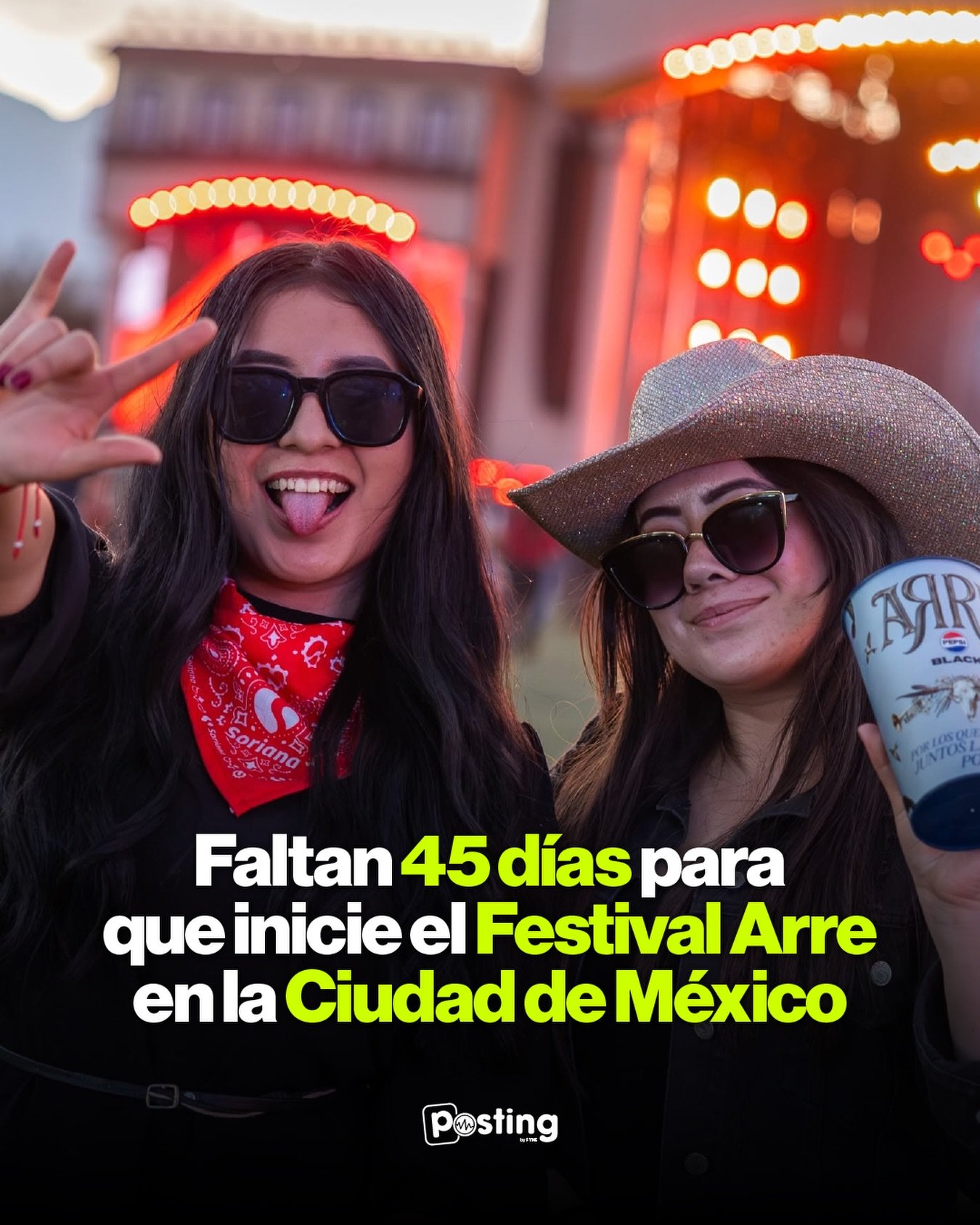 45 d&iacute;as nos separan del Festival Arre 2026. 🤠

Muy pronto, la Ciudad de M&eacute;xico volver&aacute; a recibir a algunos de los artistas m&aacute;s importantes del regional mexicano en un fin de semana lleno de m&uacute;sica y grandes momento