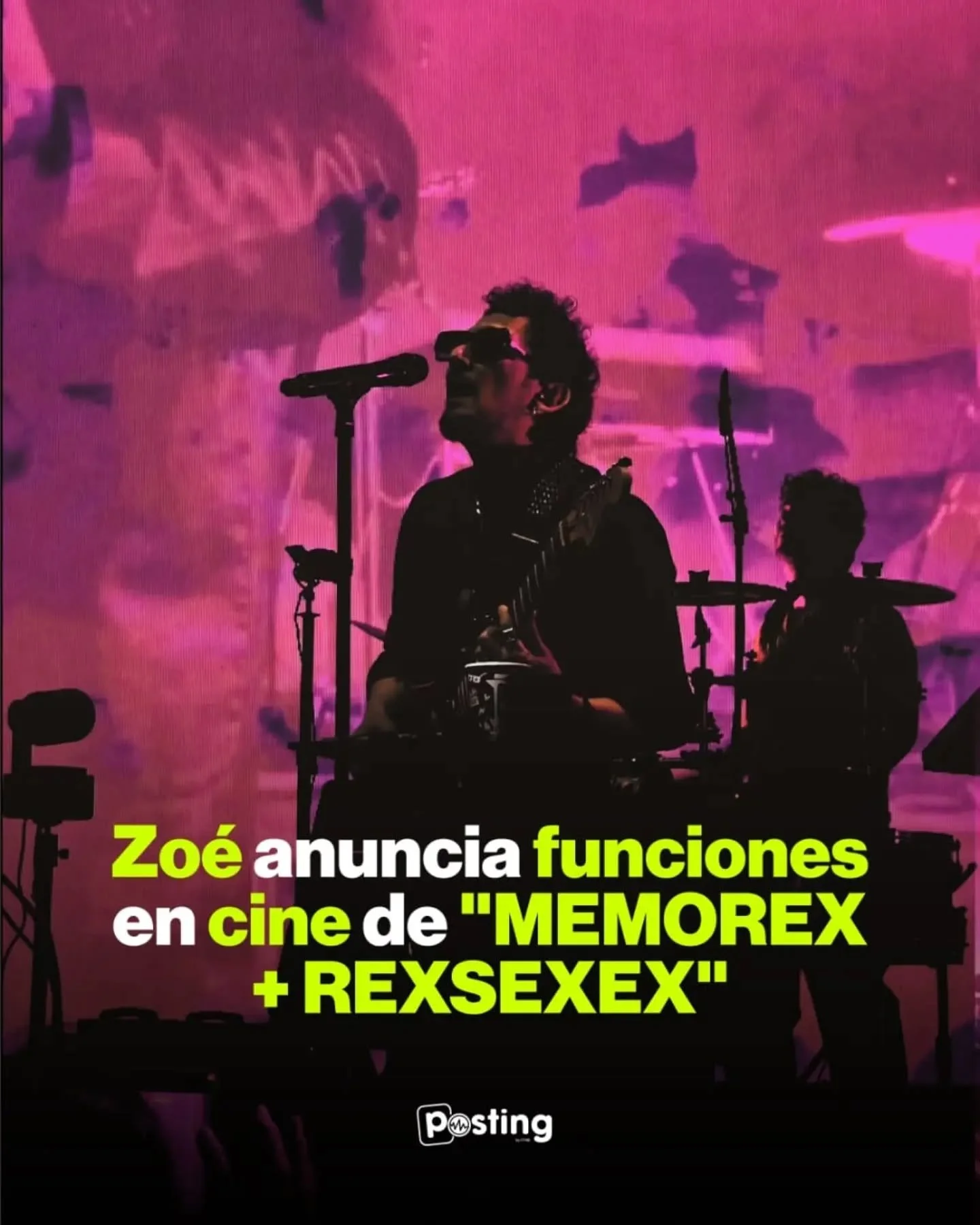 &iexcl;Rocanlovers, les traemos buenas noticias!😍

Zo&eacute; tiene listo el estreno de 'Memorex + Rexsexex y m&aacute;s', el concierto que llegar&aacute; a la pantalla grande de @cinemex 🎬

&iexcl;Revive ese sold out tan inolvidable en el GNP Segu