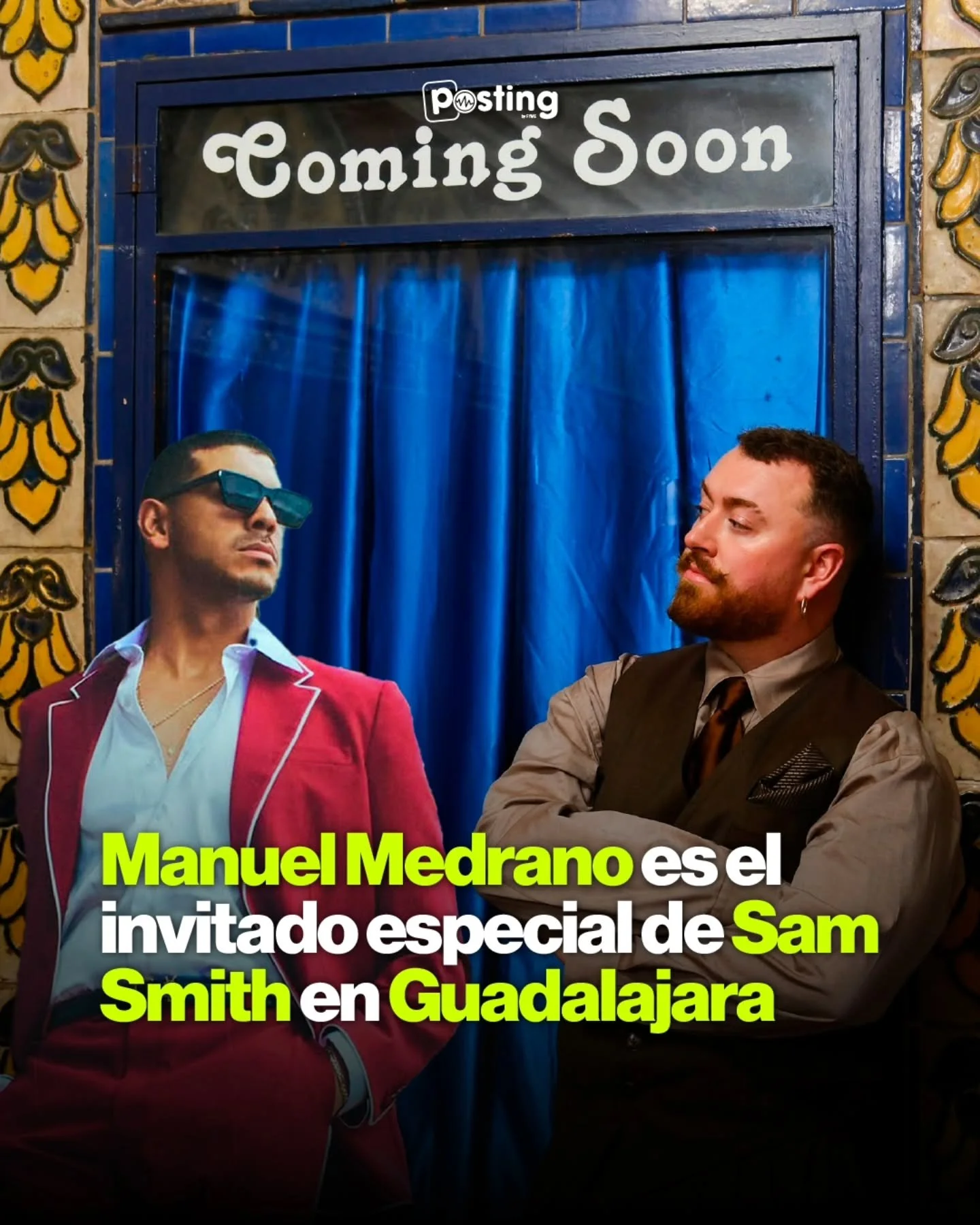 &iexcl;Una sola noche para conectar en vivo! 🤍

 @samsmith llega a Guadalajara con la gira To Be Free, y lo hace con un invitado de lujo: @manuelmedrano .Una velada &uacute;nica para conectar con las letras y la atm&oacute;sfera de To Be Free. 

Apa