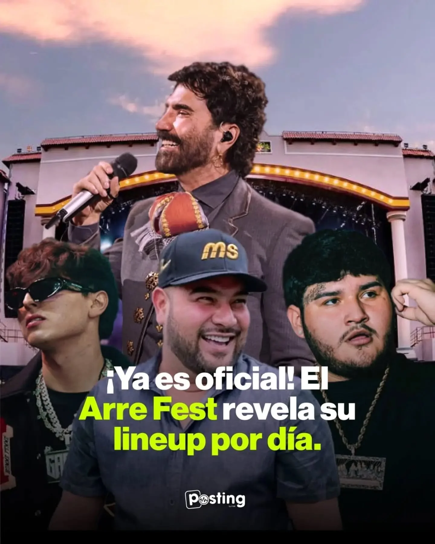 &iexcl;Ya tenemos la line-up oficial del Arre Fest 2026!🤠

La line-up del s&aacute;bado 5 de septiembre esta conformado por: 👇🏻
➡️ @bandamsoficial, @gabitoballesteros , @calle24.oficial @edgardo @mimosoyo @grupocanaveral y m&aacute;s. 

La line-up