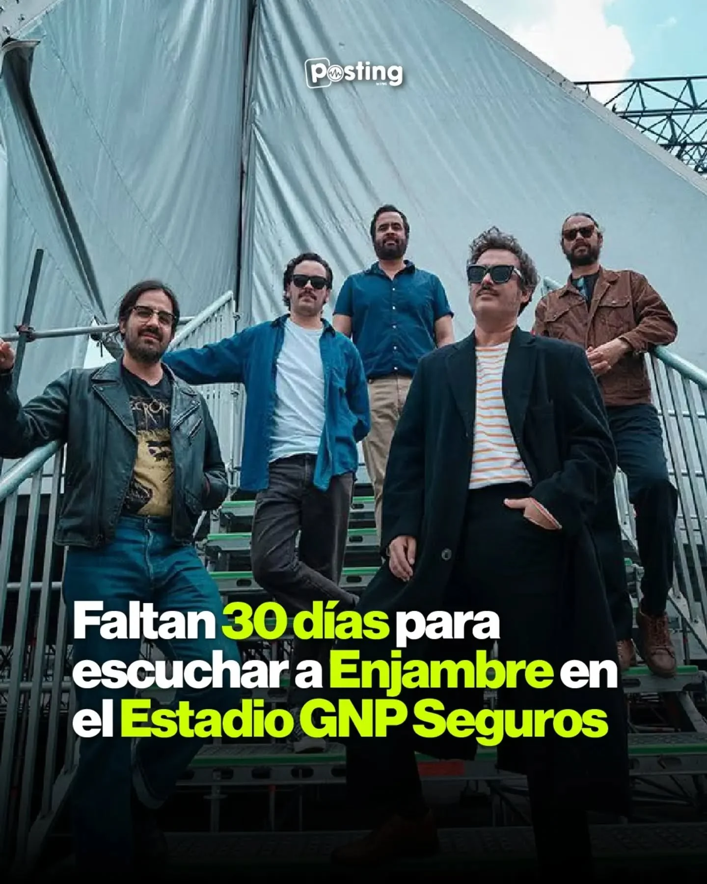 &iexcl;Solo faltan 30 d&iacute;as para ver a Enjambre en el Estadio GNP Seguros! 🐝🇲🇽 

 Si planeas asistir a esta noche especial en la Ciudad de M&eacute;xico, aqu&iacute; te dejamos la informaci&oacute;n con la cuenta regresiva lista para que pre