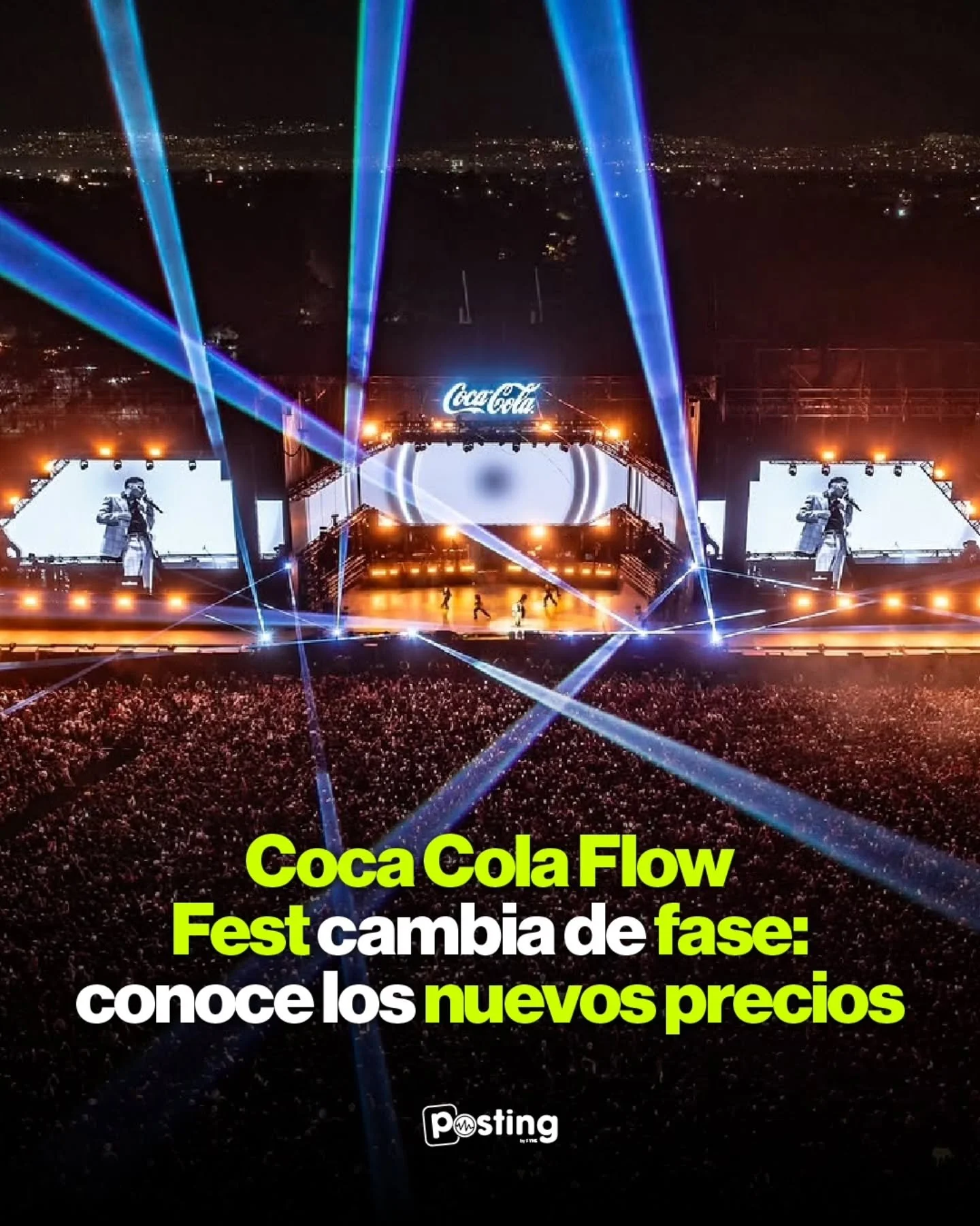 La cuenta regresiva para el Coca Cola Flow Fest ha comenzado y la demanda ha sido brutal.⚡️🔥

Te tenemos noticias importantes: La fase actual ha concluido. Esto significa que los precios han subido. Pero no te preocupes a&uacute;n est&aacute;s a tie