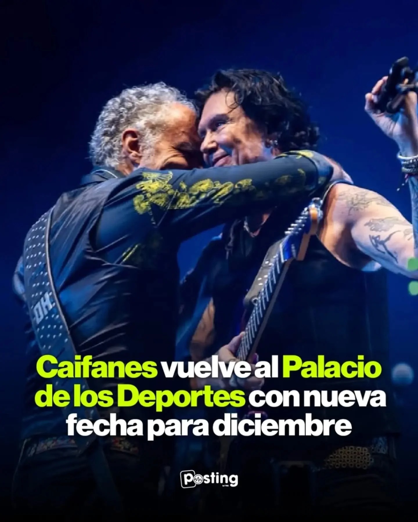 &iexcl;Les traemos buenas noticias!🤩 

@caifanesmex nos trae una nueva fecha en el Palacio de los Deportes. &iexcl;As&iacute; es! Despu&eacute;s de hacer Sold Out en su primer fecha el 5 de diciembre, la banda anunci&oacute; una nueva fecha para el 