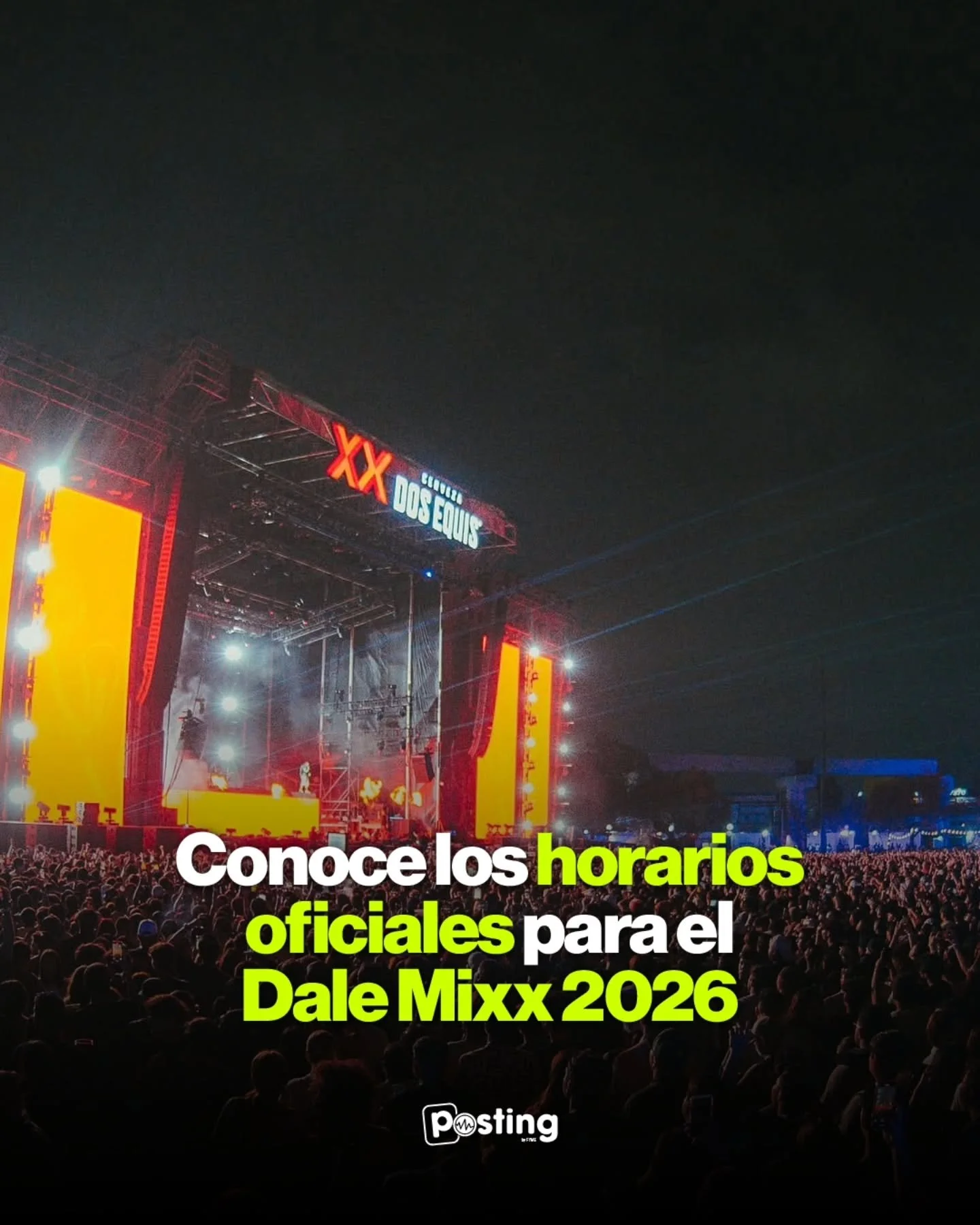 El momento que todos est&aacute;bamos esperando ya lleg&oacute;. Ya est&aacute;n  disponibles los horarios oficiales para que armes tu plan perfecto y no te pierdas ni un solo set en el #DaleMixx2026 🎧

Guarda esta publicaci&oacute;n para tenerla a 