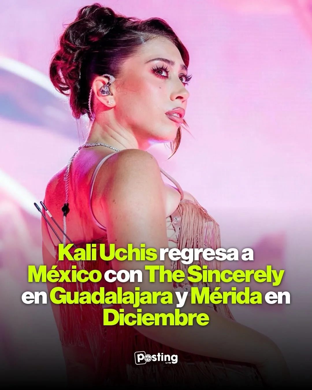 Kali Uchis prepara su regreso a M&eacute;xico con dos fechas en diciembre.

Diciembre tendr&aacute; una dosis de Kali Uchis. ✨

La ganadora del GRAMMY&reg; volver&aacute; a M&eacute;xico como parte de The Sincerely, Tour, la gira que acompa&ntilde;a 