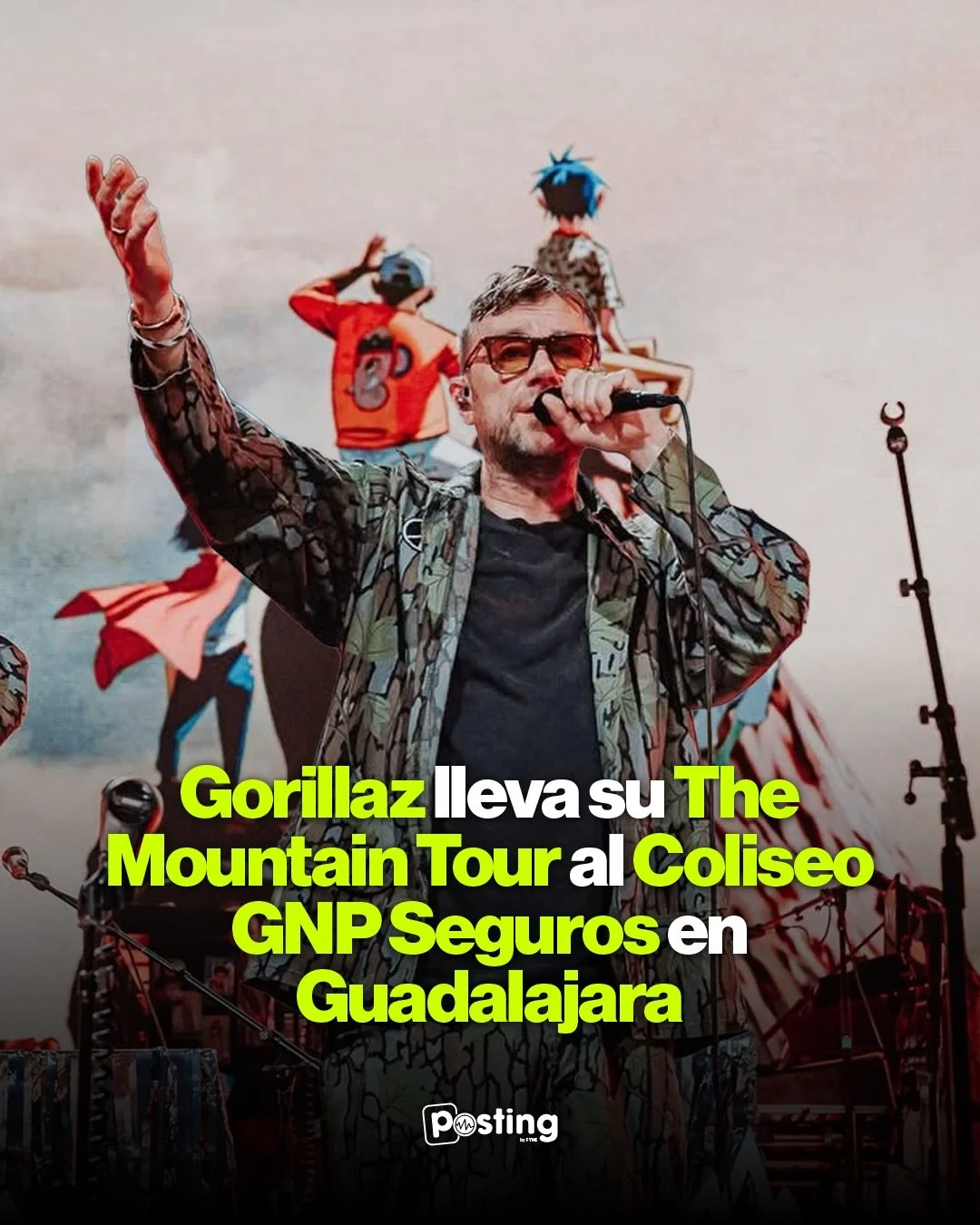 @Gorillaz tendr&aacute; doble encuentro con M&eacute;xico antes de cerrar el a&ntilde;o. 🦍🇲🇽

La banda brit&aacute;nica ya tiene una nueva fecha en el pa&iacute;s: el 9 de diciembre llegar&aacute; al Coliseo GNP Seguros de Guadalajara como parte d