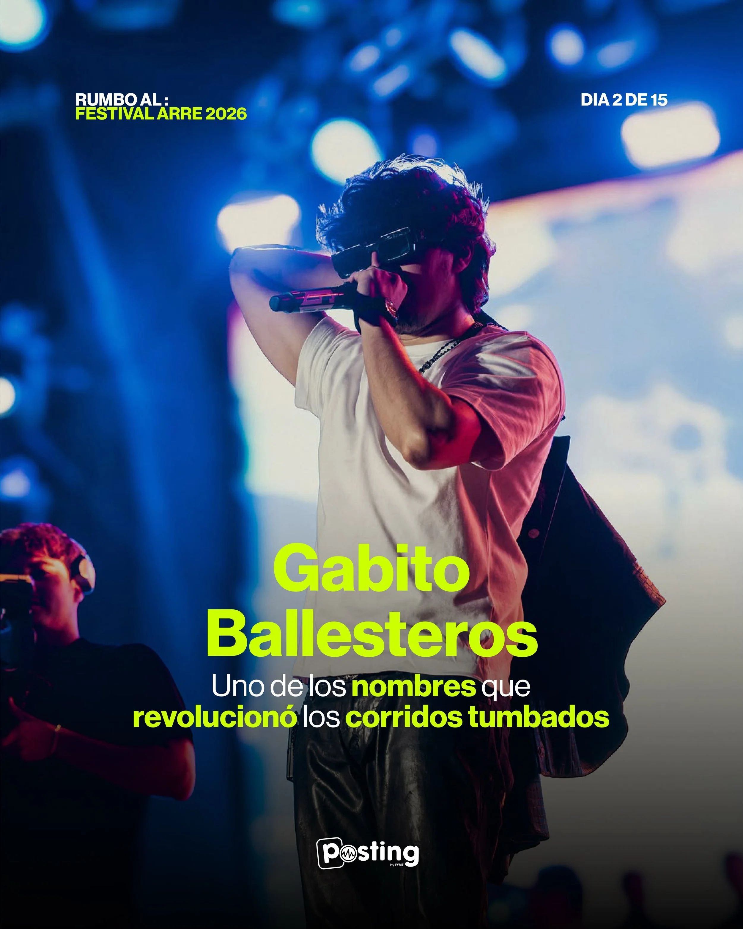 &iexcl;La cuenta regresiva no se detiene! ⏳ 
D&iacute;a 2 de 15 en el camino al Festival ARRE 2026. 🚀 

Hoy, nuestra mirada est&aacute; puesta en el talento inigualable de @GabitoBallesteros. 🔥 Uno de los grandes nombres que ha transformado por com