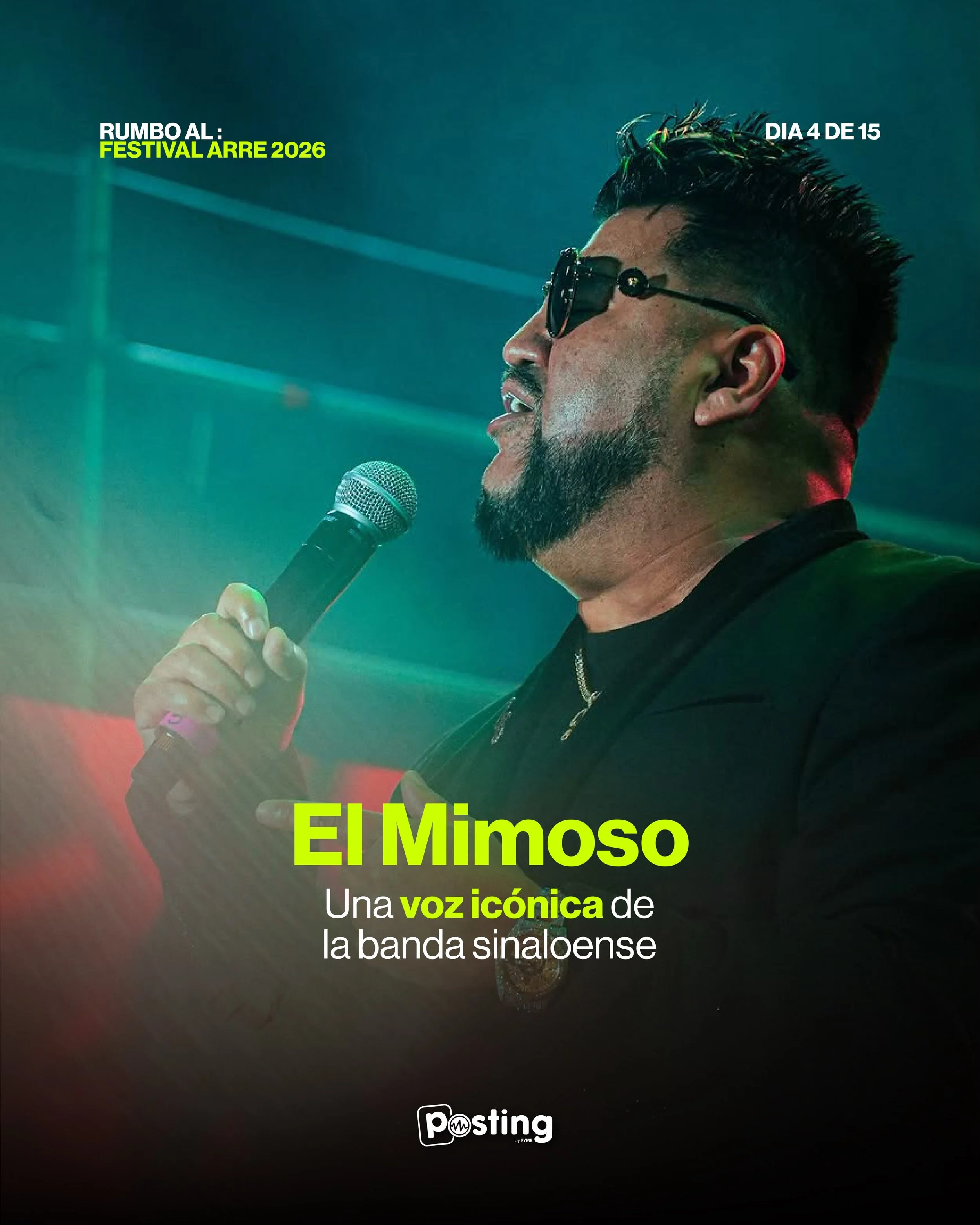 Llegamos al d&iacute;a 4 en este camino al Festival Arre! 🤠

&iexcl;D&Iacute;A 4 DE 15! 🤠🔥 Si hablamos de puro sentimiento y una potencia vocal que eriza la piel, definitivamente tenemos que hablar de El Mimoso 🎺✨

Con d&eacute;cadas de trayector