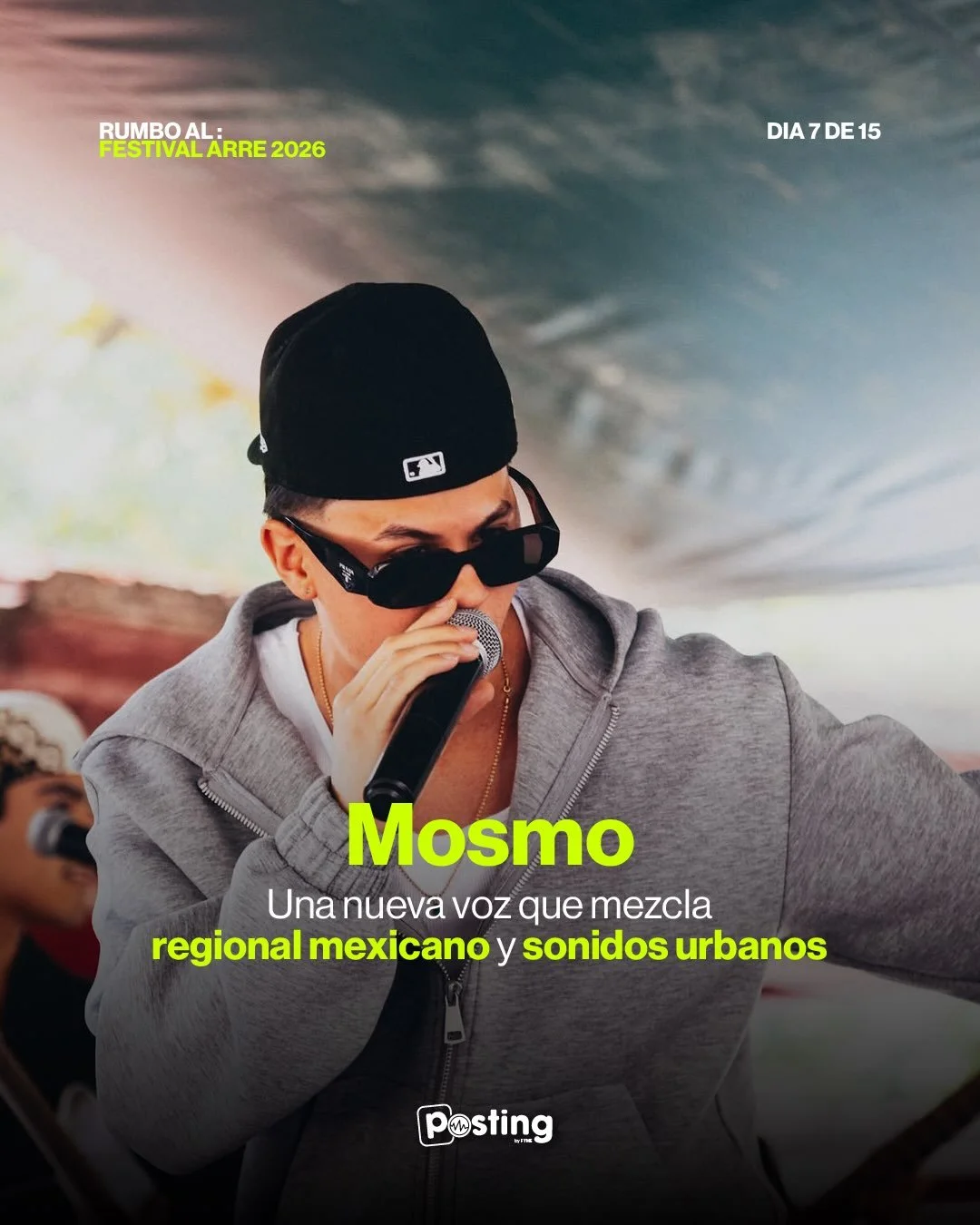 D&iacute;a 7 de 15 en nuestra cuenta regresiva rumbo al @festivalarre! 🗓️🤠 

Hoy te presentamos a @mosmo un talento emergente que est&aacute; revolucionando la escena con su propuesta &uacute;nica: fusionando la esencia del regional mexicano con la