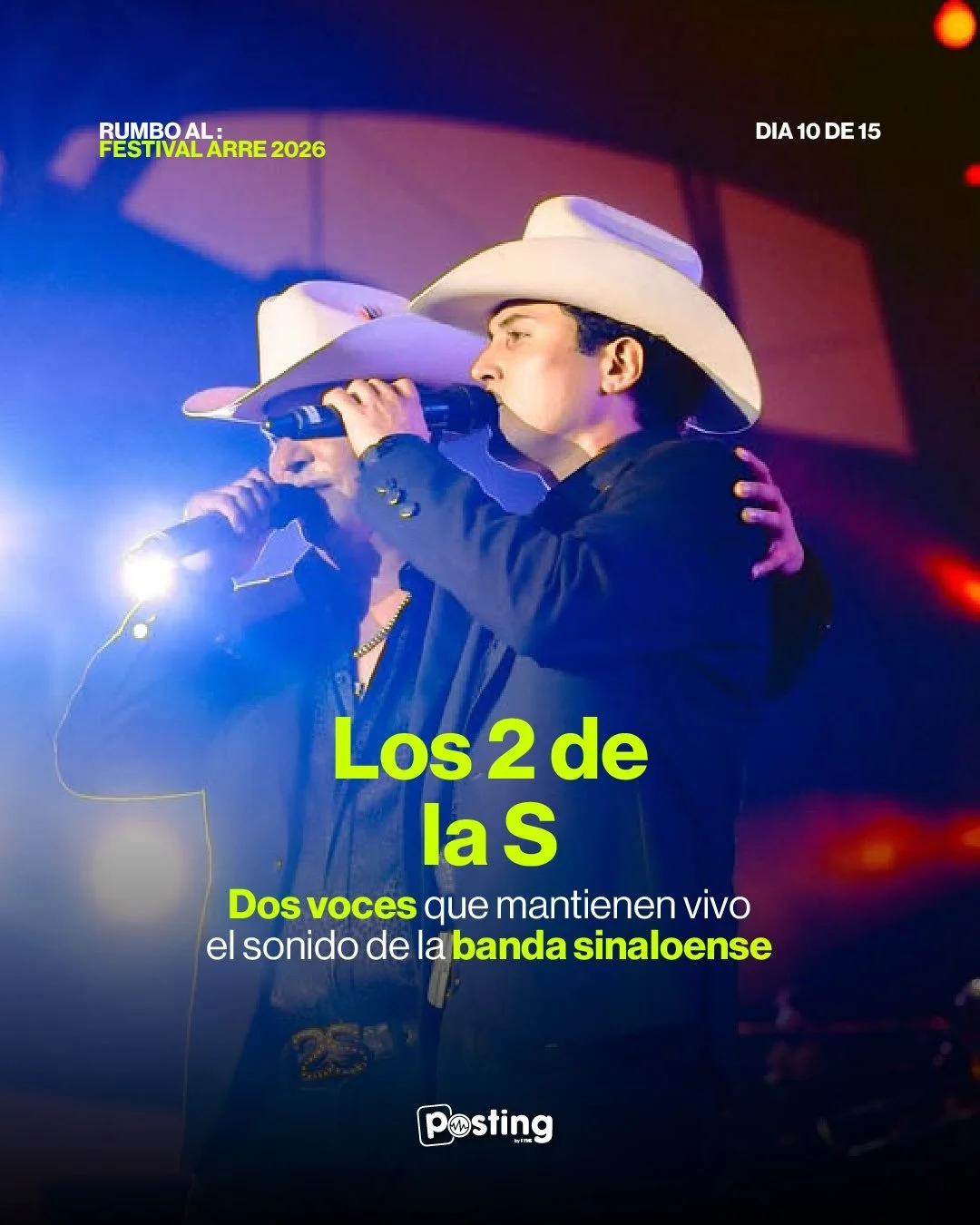 &iexcl;El conteo contin&uacute;a! 🤠🔥

Estamos a nada de vivir la fiesta del Festival Arre 2026 y hoy en el D&iacute;a 10 de 15 recordamos el poder de Los 2 de la S. 📀
Prep&aacute;rense para escuchar puro sentimiento y toda la esencia del sonido si