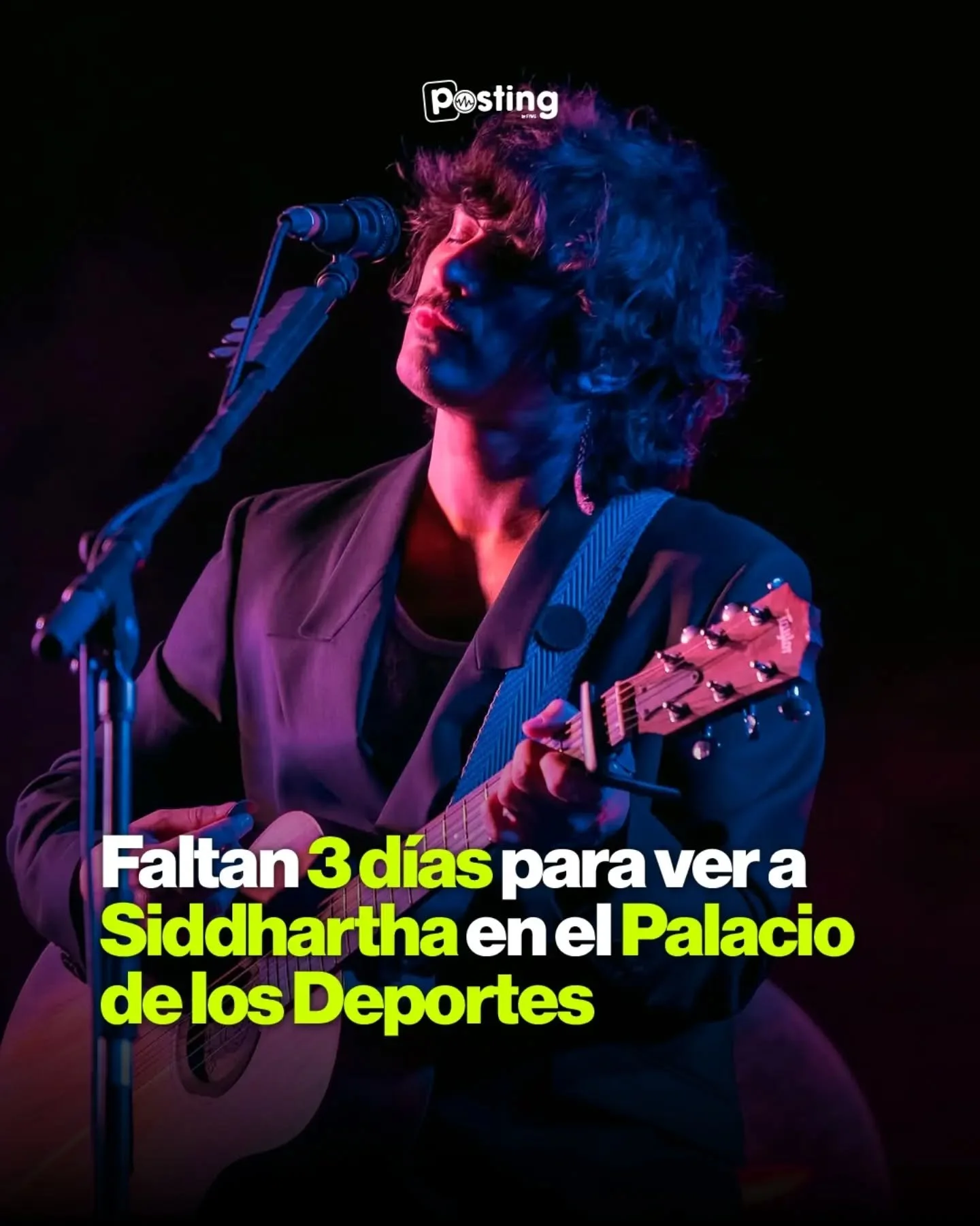 Si planeas asistir a la gira "Tu y Yo" de Siddhartha este pr&oacute;ximo concierto en el Palacio de los Deportes, aqu&iacute; te recordamos que solo faltan 3 d&iacute;as para el show, as&iacute; que ve preparando la cartera y la garganta. ✨