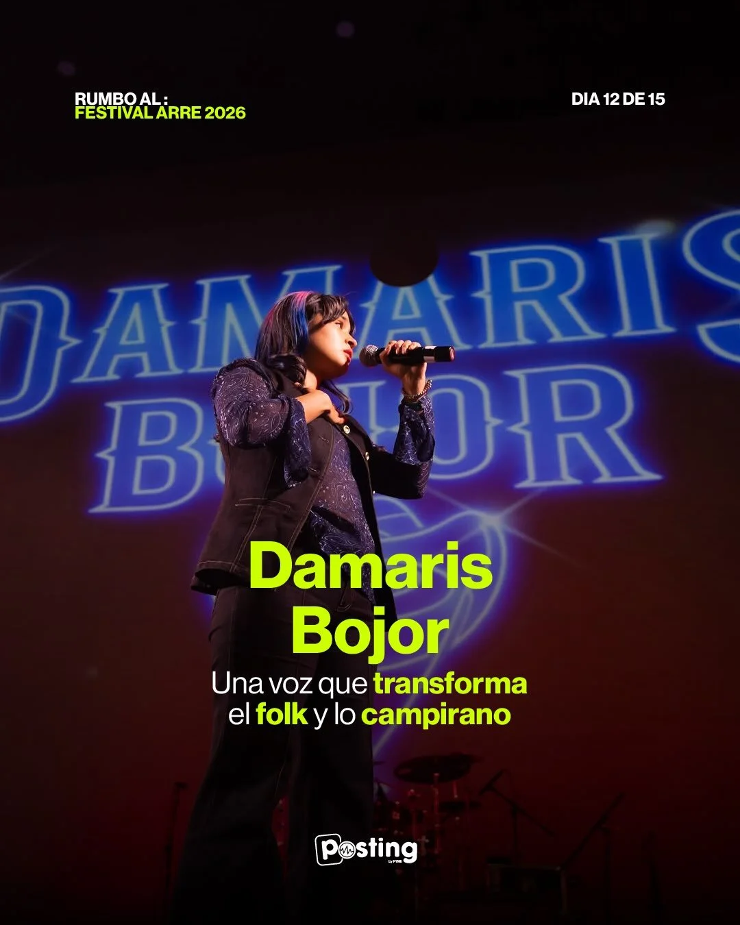 &iexcl;D&iacute;a 12 de nuestro conteo rumbo al Festival ARRE 2026! 🤠✨

Las ra&iacute;ces tradicionales se encuentran con una frescura &uacute;nica en la propuesta de Damaris Bojor. Con una interpretaci&oacute;n impecable y una sensibilidad especial