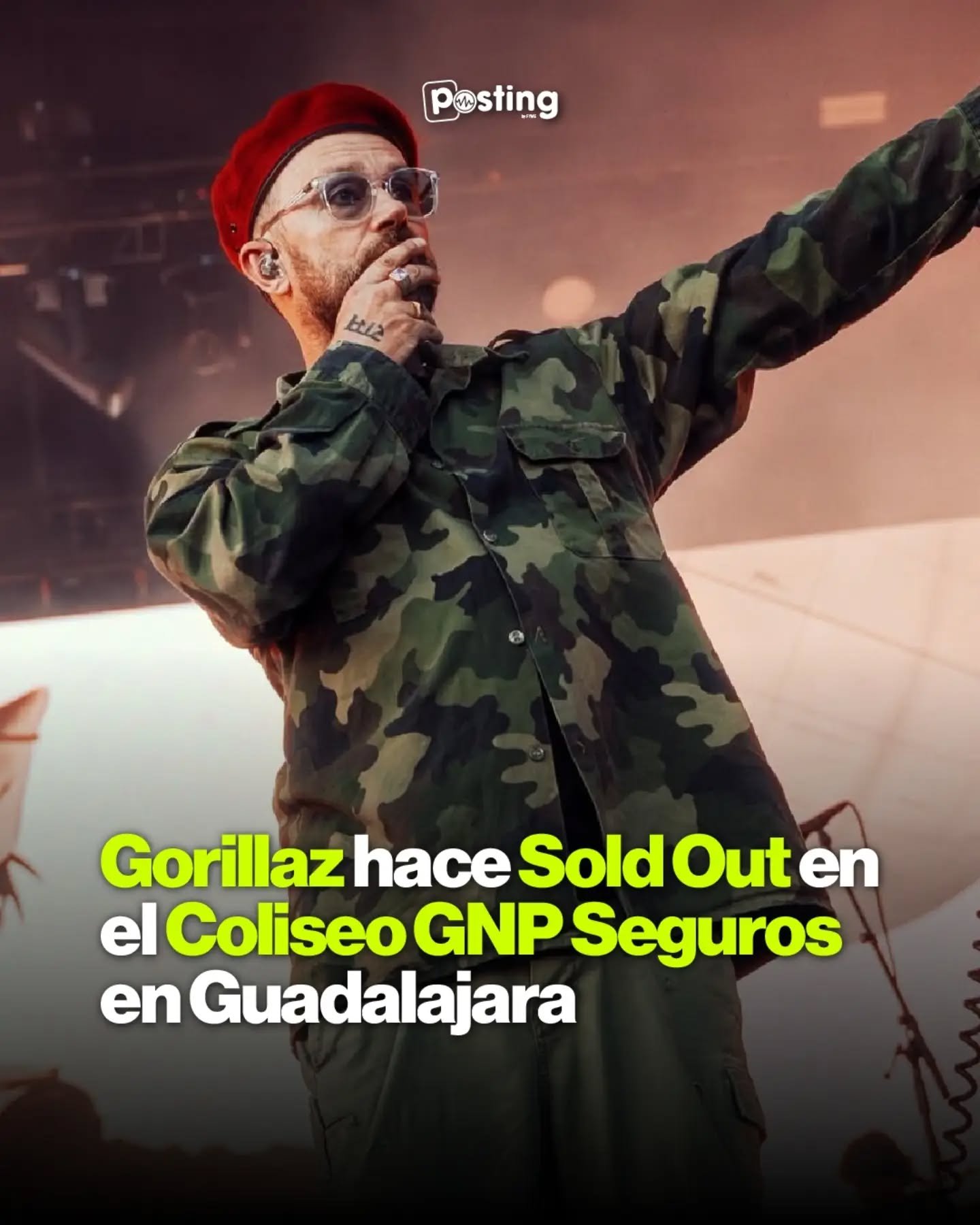 Boletos agotados! 🚨🎸 

Damon Albarn y la banda virtual m&aacute;s grande del mundo lograron SOLD OUT total para Guadalajara en el Coliseo GNP Seguros .

Si alcanzaste boleto, prep&aacute;rate para una noche hist&oacute;rica con el The Mountain Tour