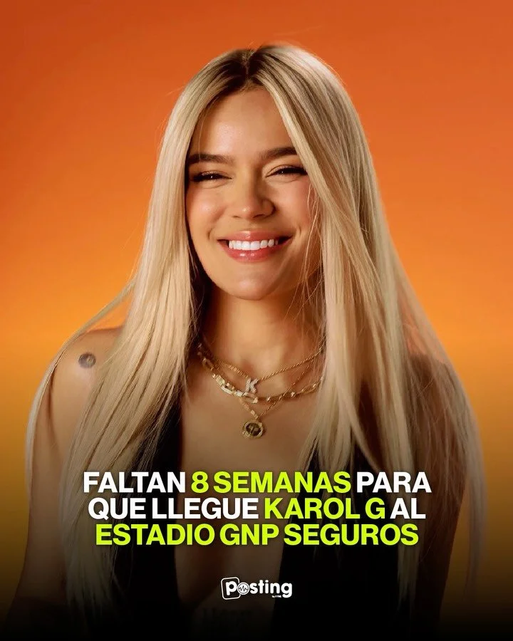 &iexcl;La cuenta regresiva para el Tropitour de Karol G ya empez&oacute;! 🦜✨ Faltan solo 8 semanas para vivir una noche inolvidable en Viajando por el Mundo. Prep&aacute;rate para cantar y perrear todos sus &eacute;xitos a todo pulm&oacute;n.

📍 Fe